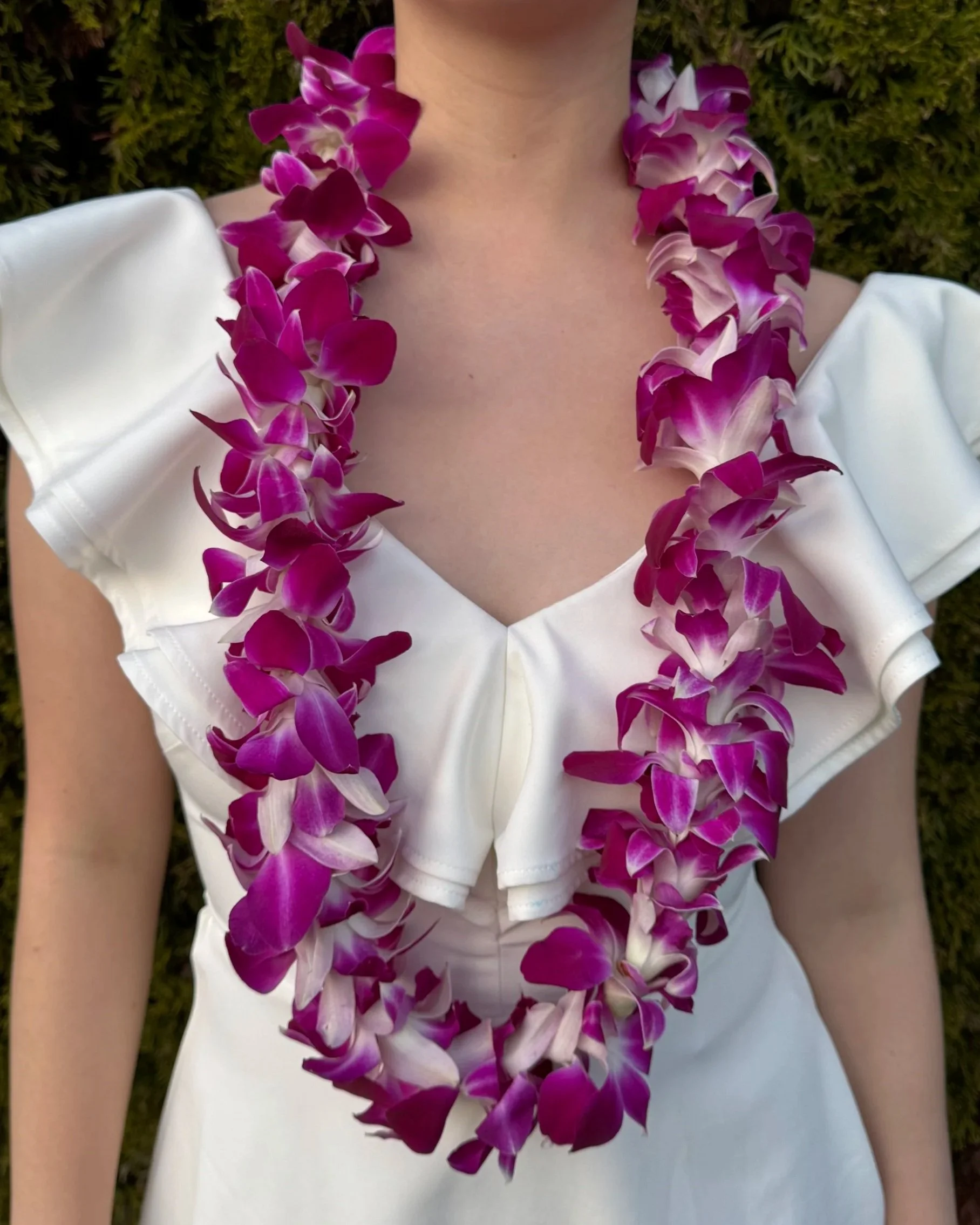 Orchid Single Leis