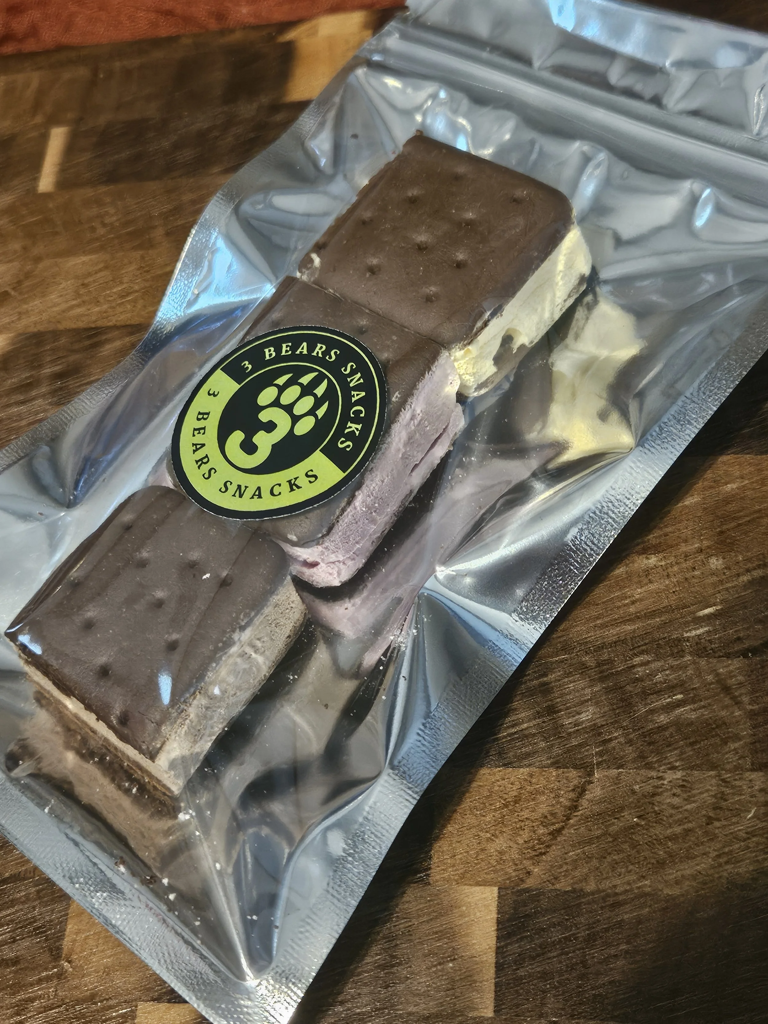 Freeze Dried Neapolitan Ice Cream Sandwiches
