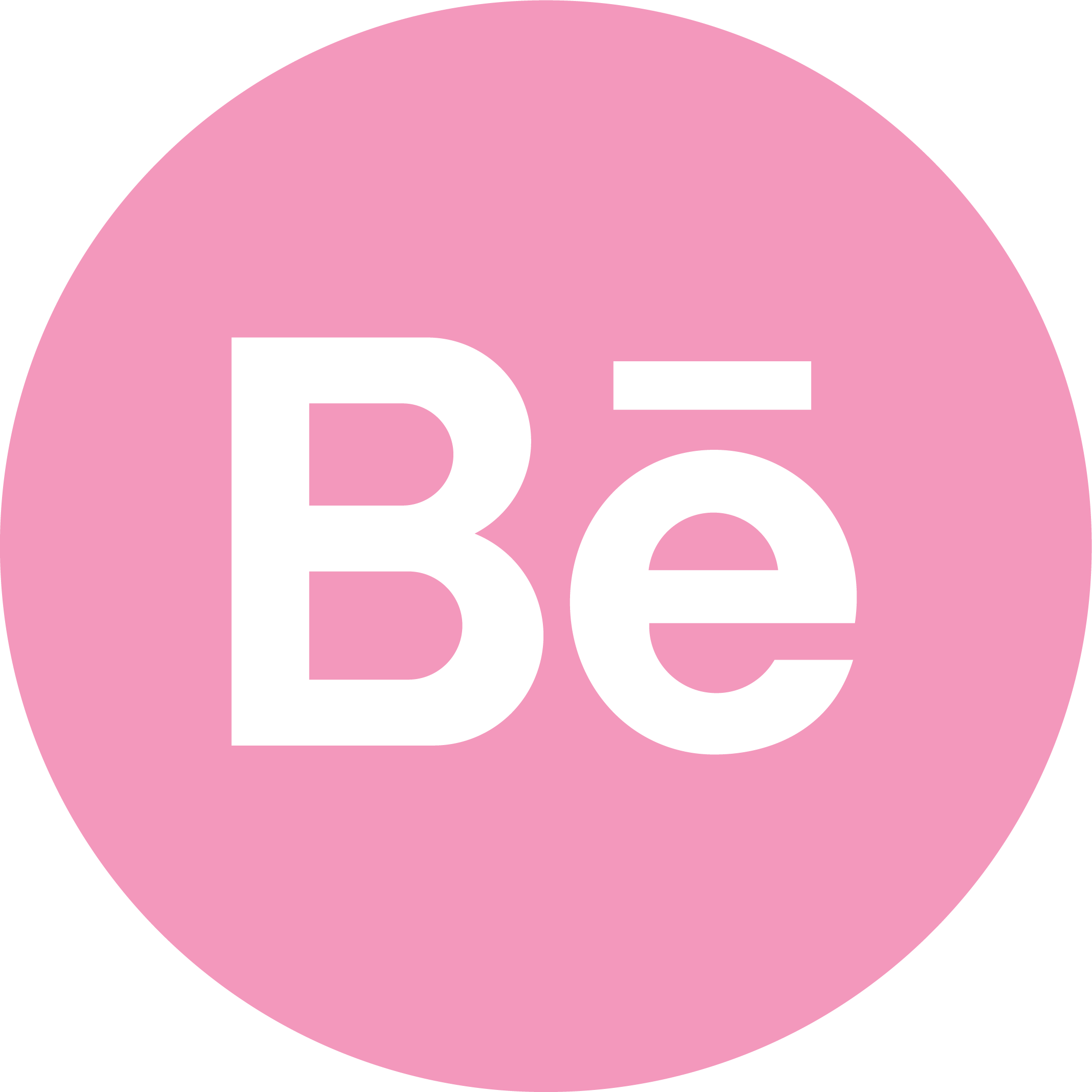 Pink Circular Behance Logo