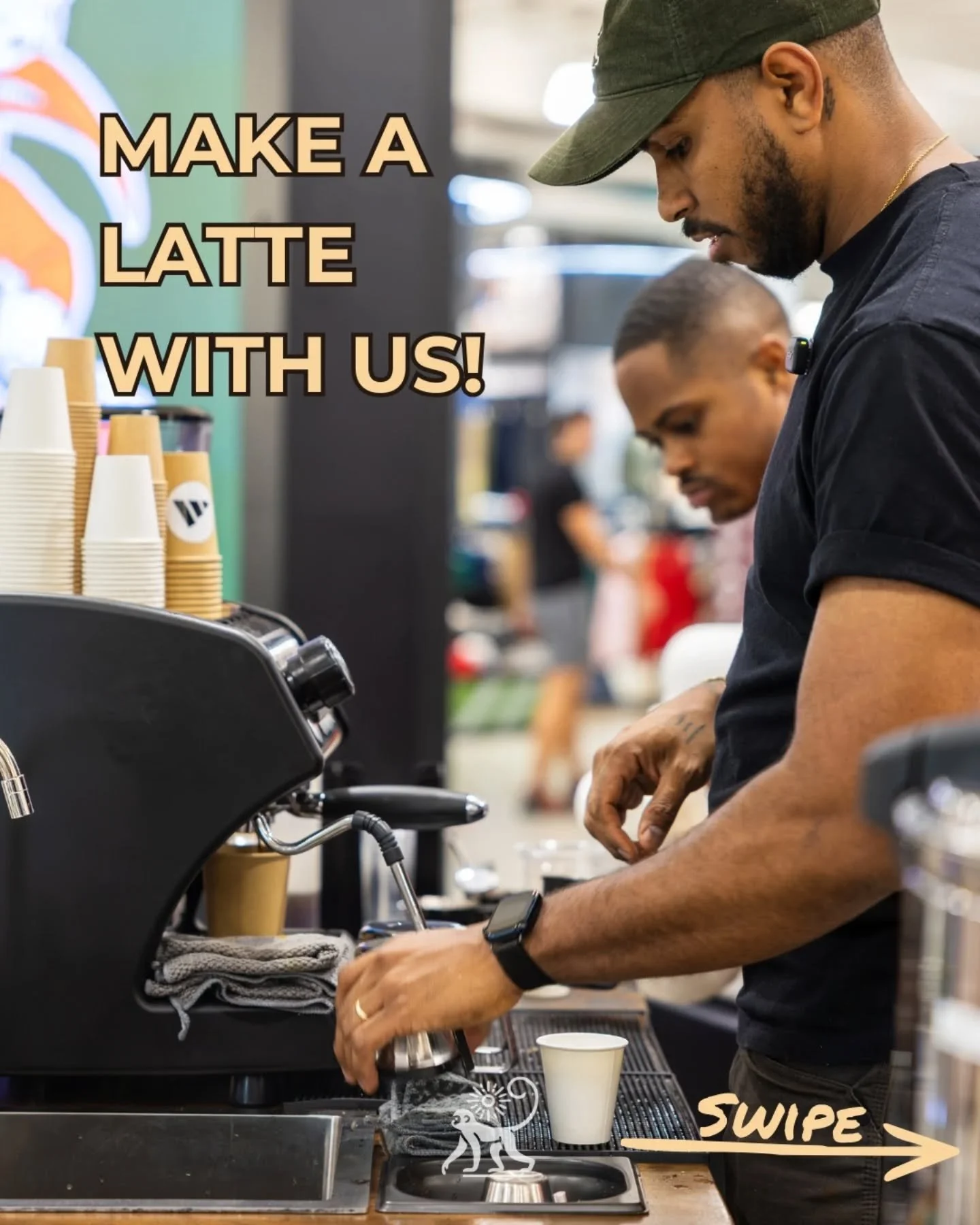 Step by step, made with intention 🐒☕️

We obsess over the details! The taste of the water, the perfect tamp, the right temperature, and sometimes latte art 😅 so that every time you take a sip, you feel right at home. Swipe to see the El Monito proc