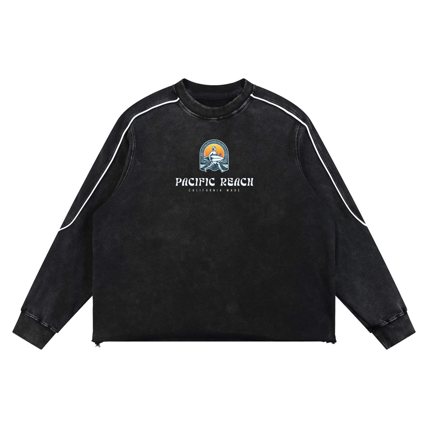 Piping Raw Sweatshirt