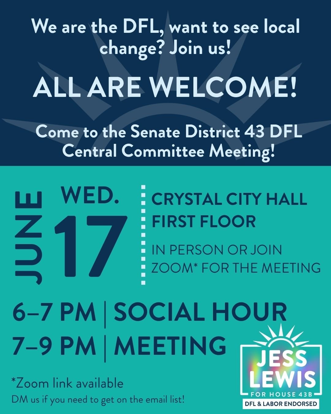 Senate District 43 DFL Central Committee Meeting