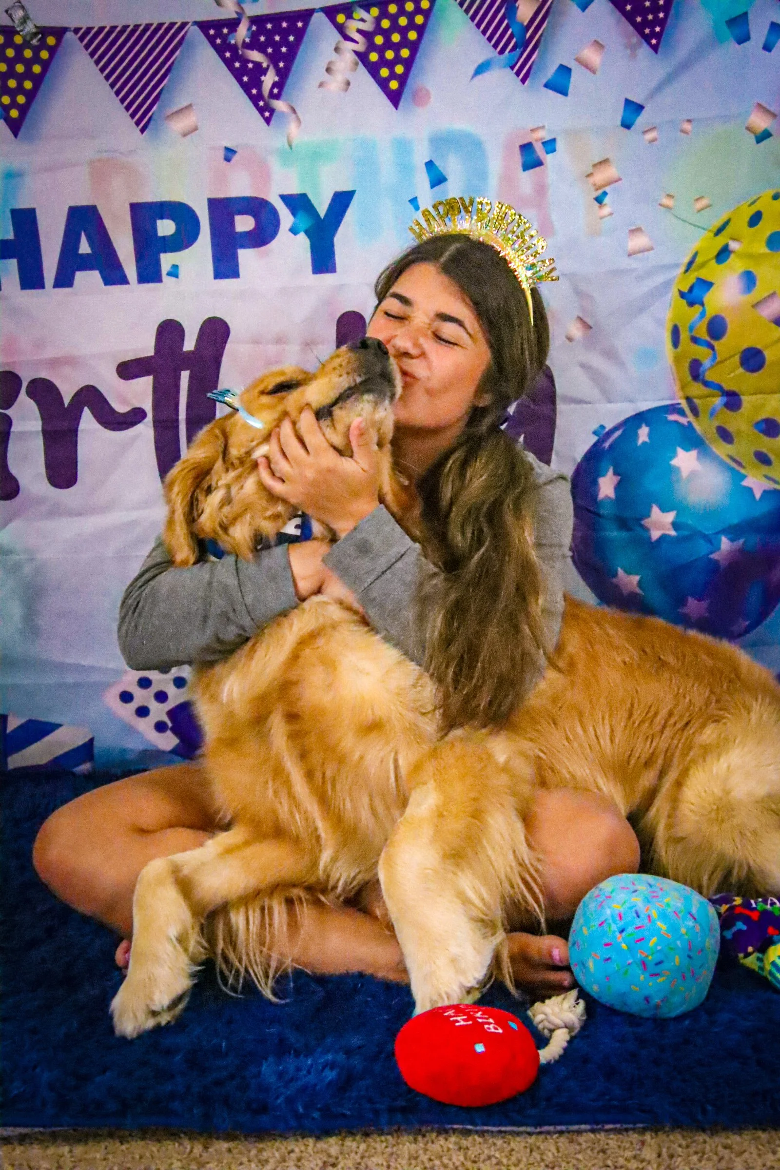Dog birthday photoshoot in La Quinta, CA
