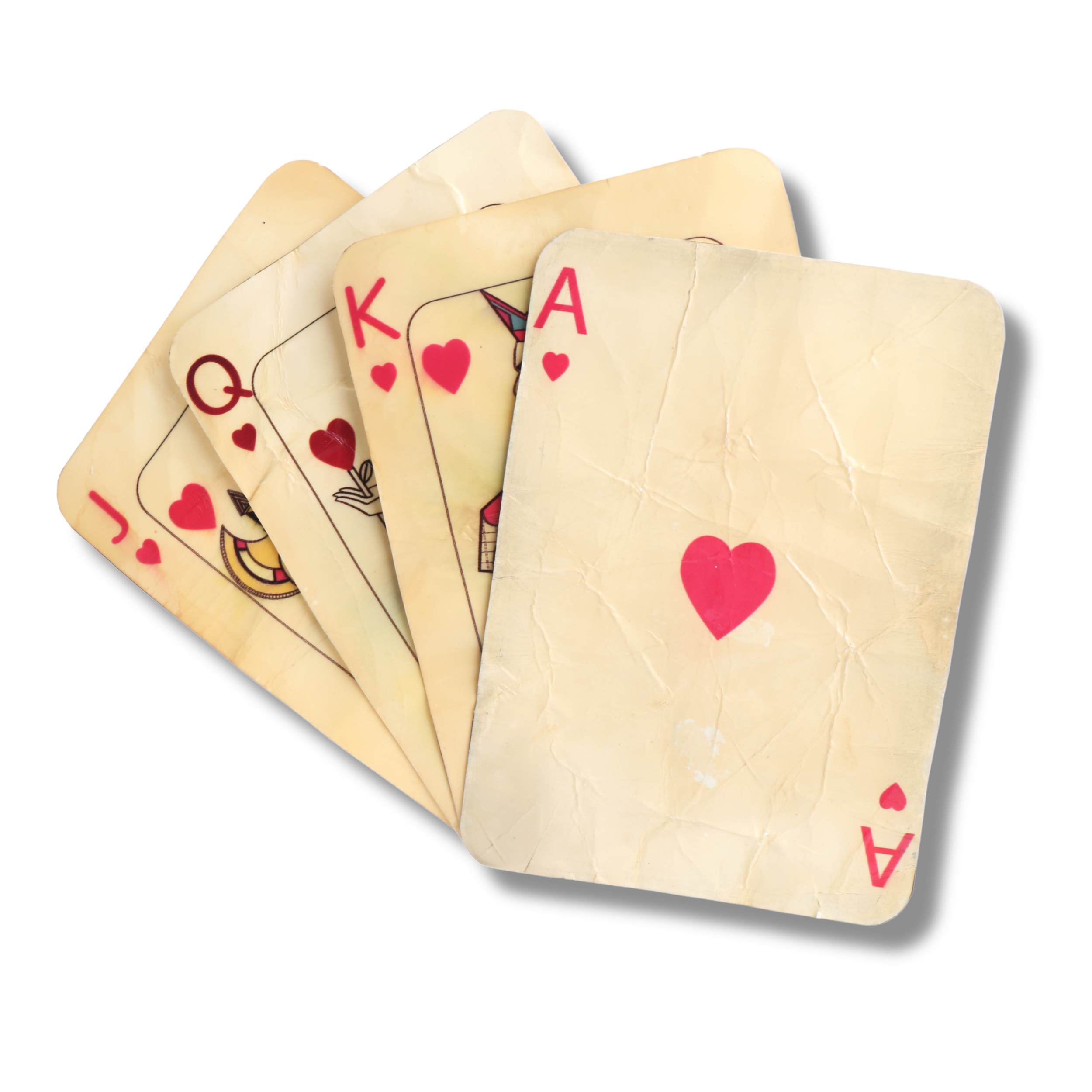 Playing cards fanned out