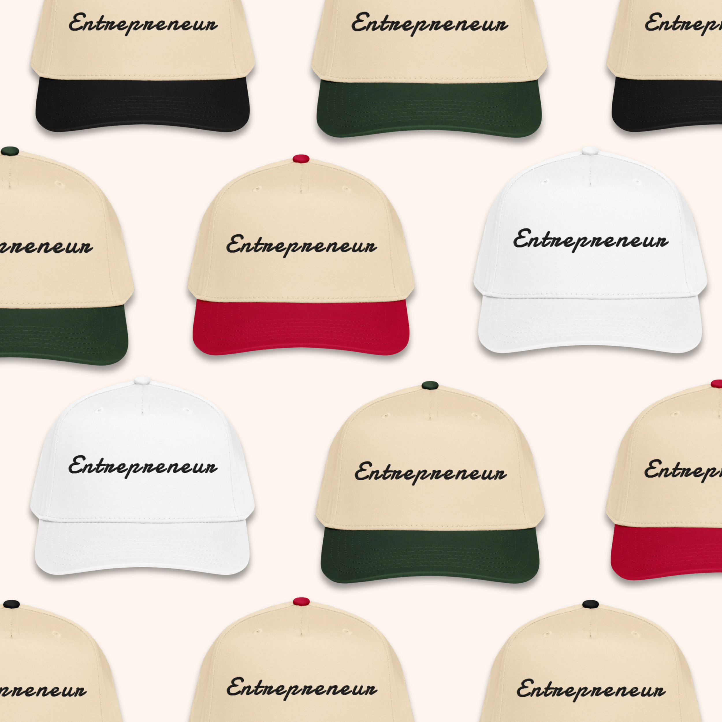entrepreneur vintage embroidered hat