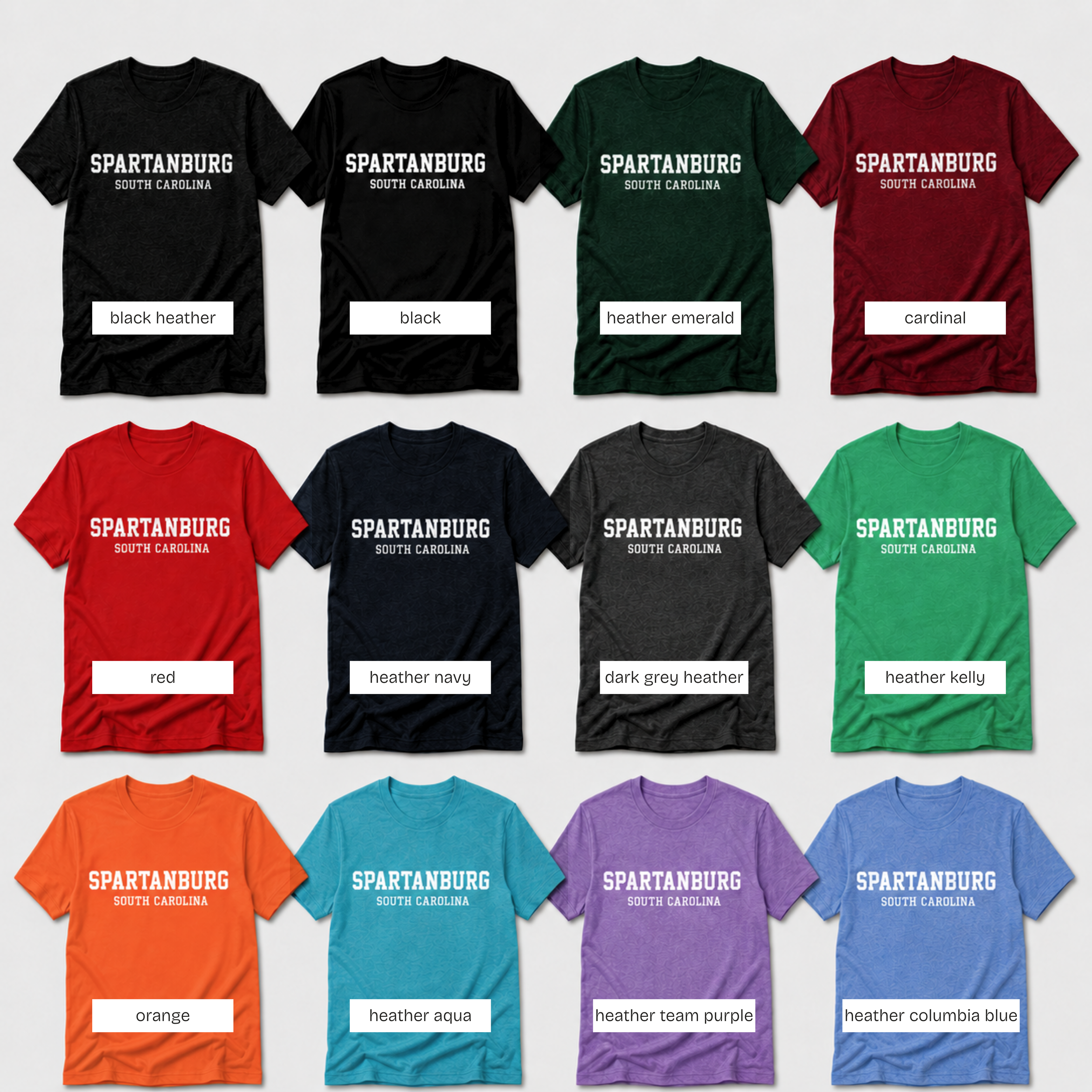 Spartanburg South Carolina T-Shirt | Spartanburg SC Shirt | Upstate South Carolina Tee