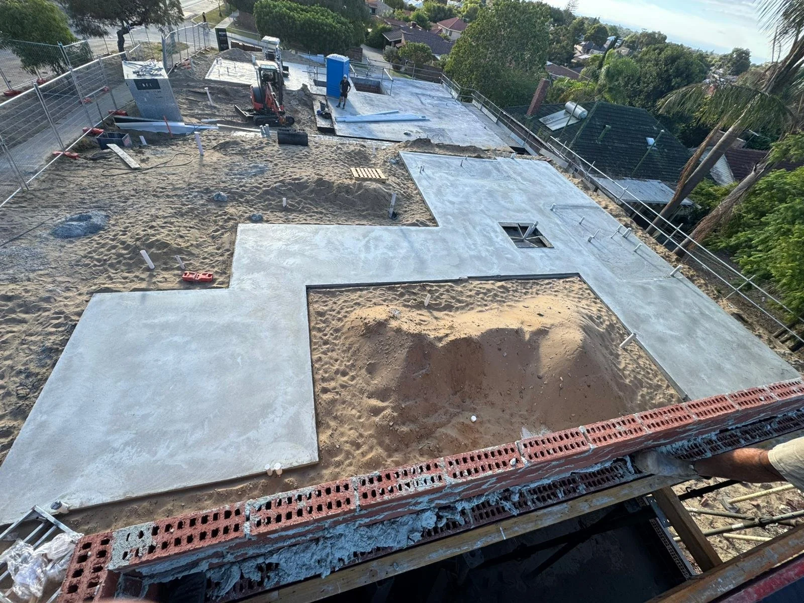 Ground floor concrete structural slab in Yokine