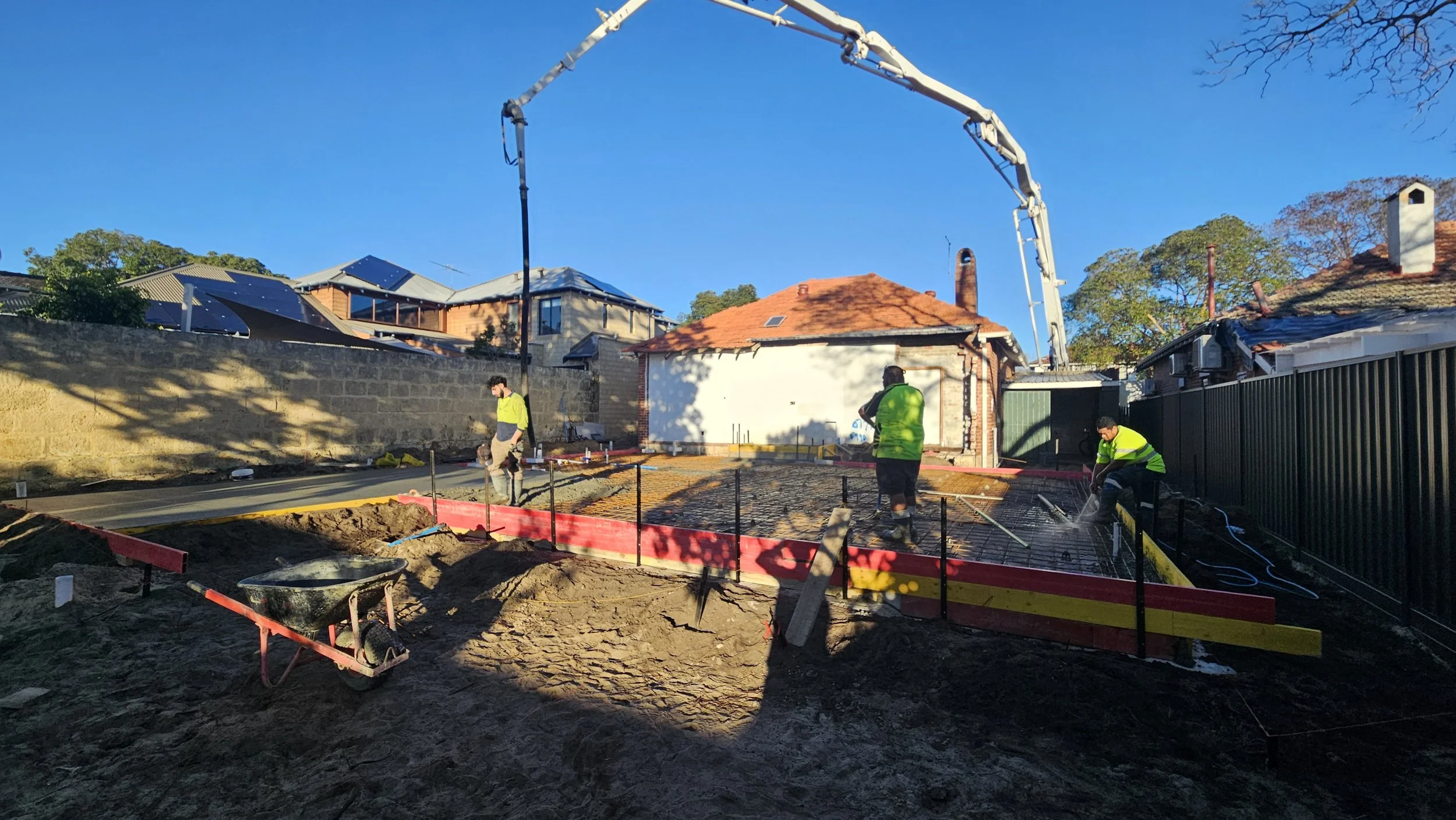 concrete pump for slab pour in South Perth