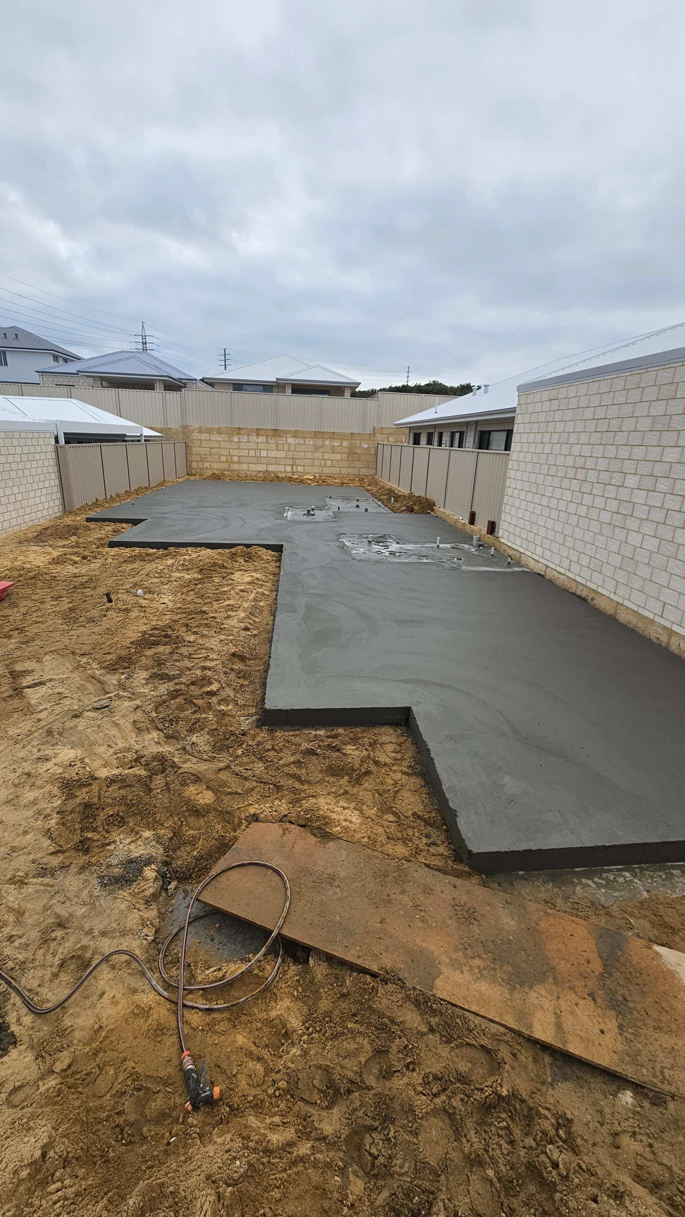concrete ground floor structural slab in Coogee