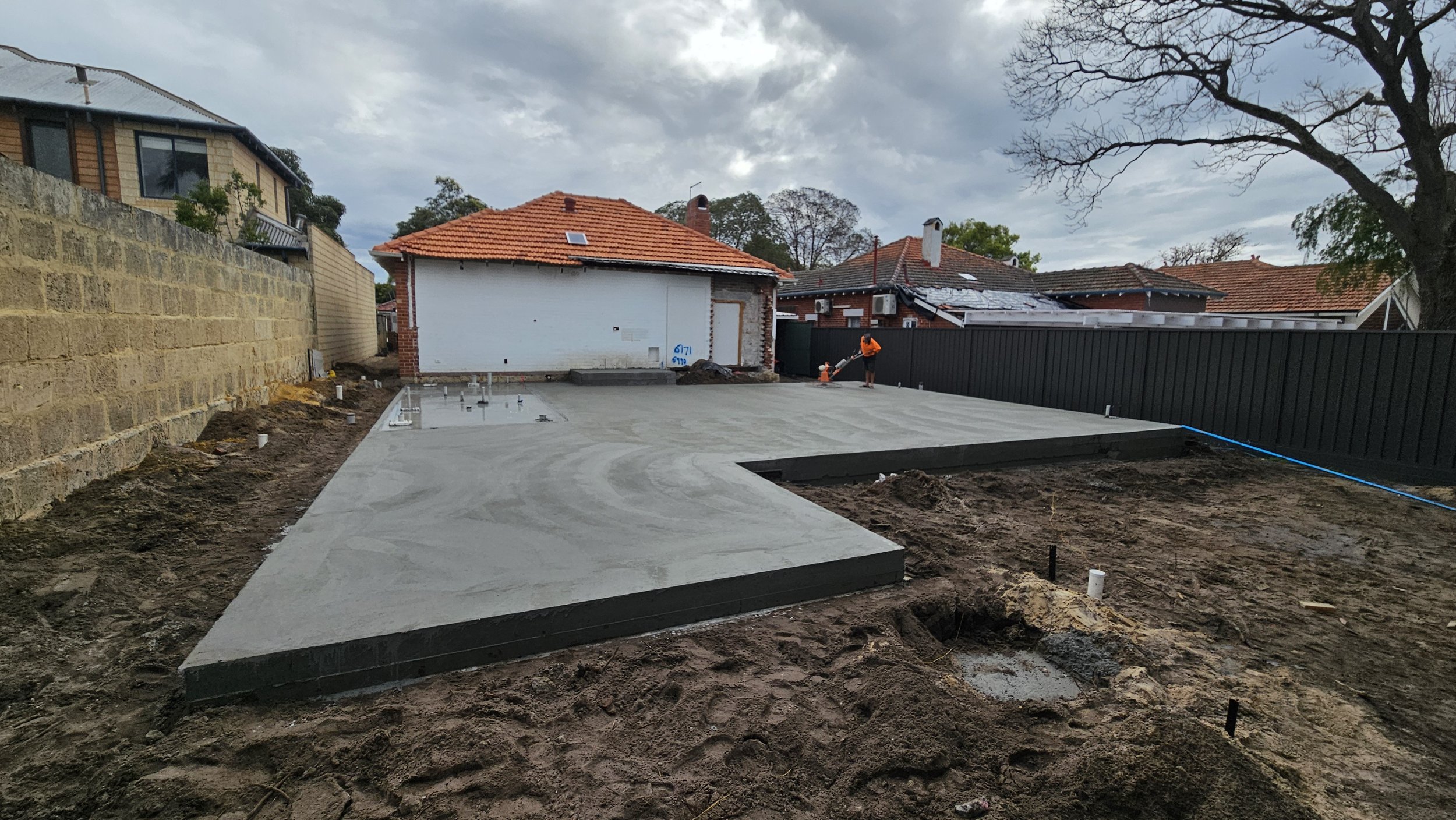 South Perth house extension concrete contractors in Perth
