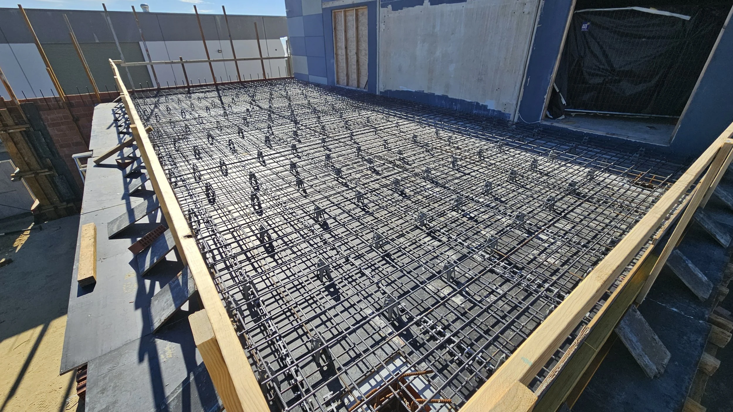 Suspended slab site preparation reinforcement Maddington