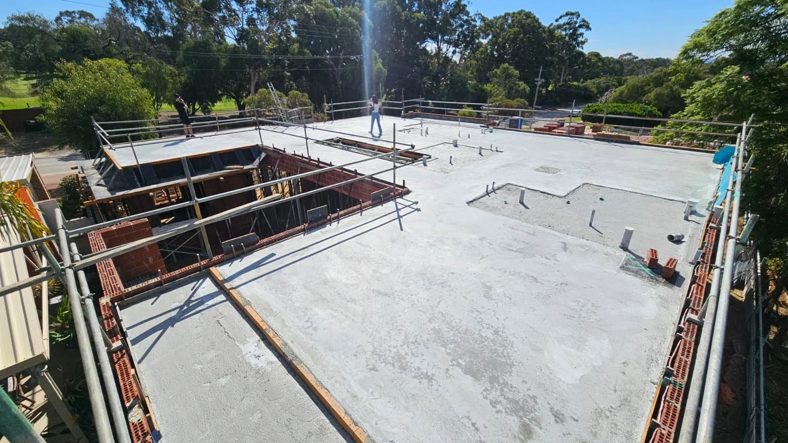 Grey concrete structural slab in Yokine