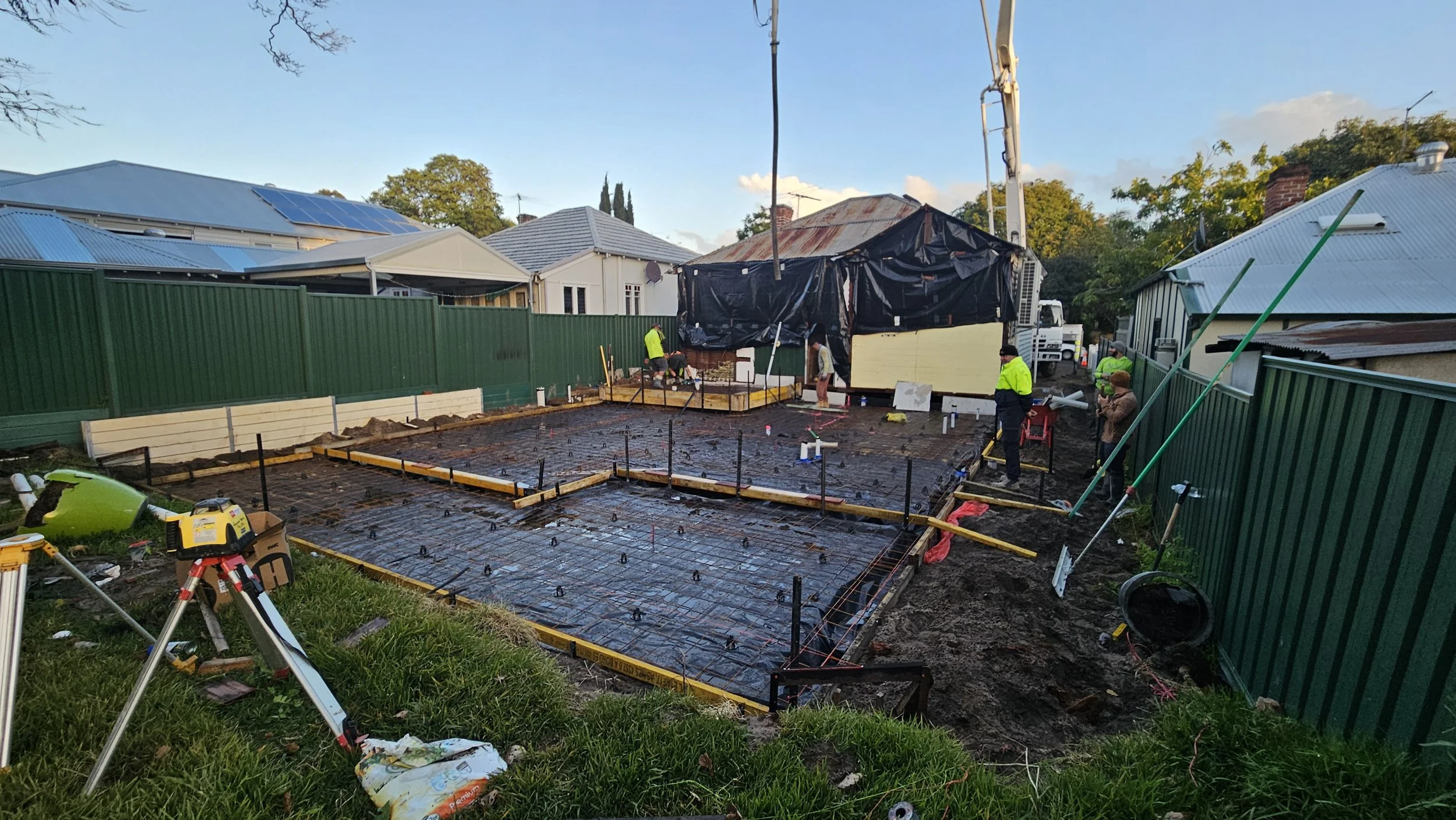 Slab mesh and reinforcement for slab extension in Victoria Park