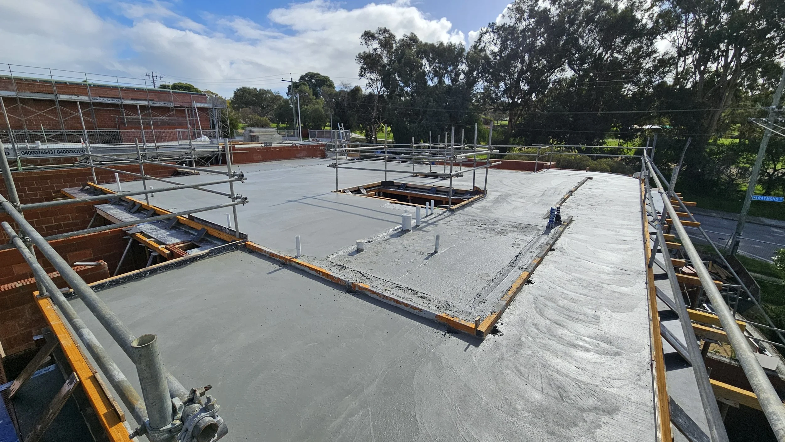 Grey concrete structural slab in Dianella