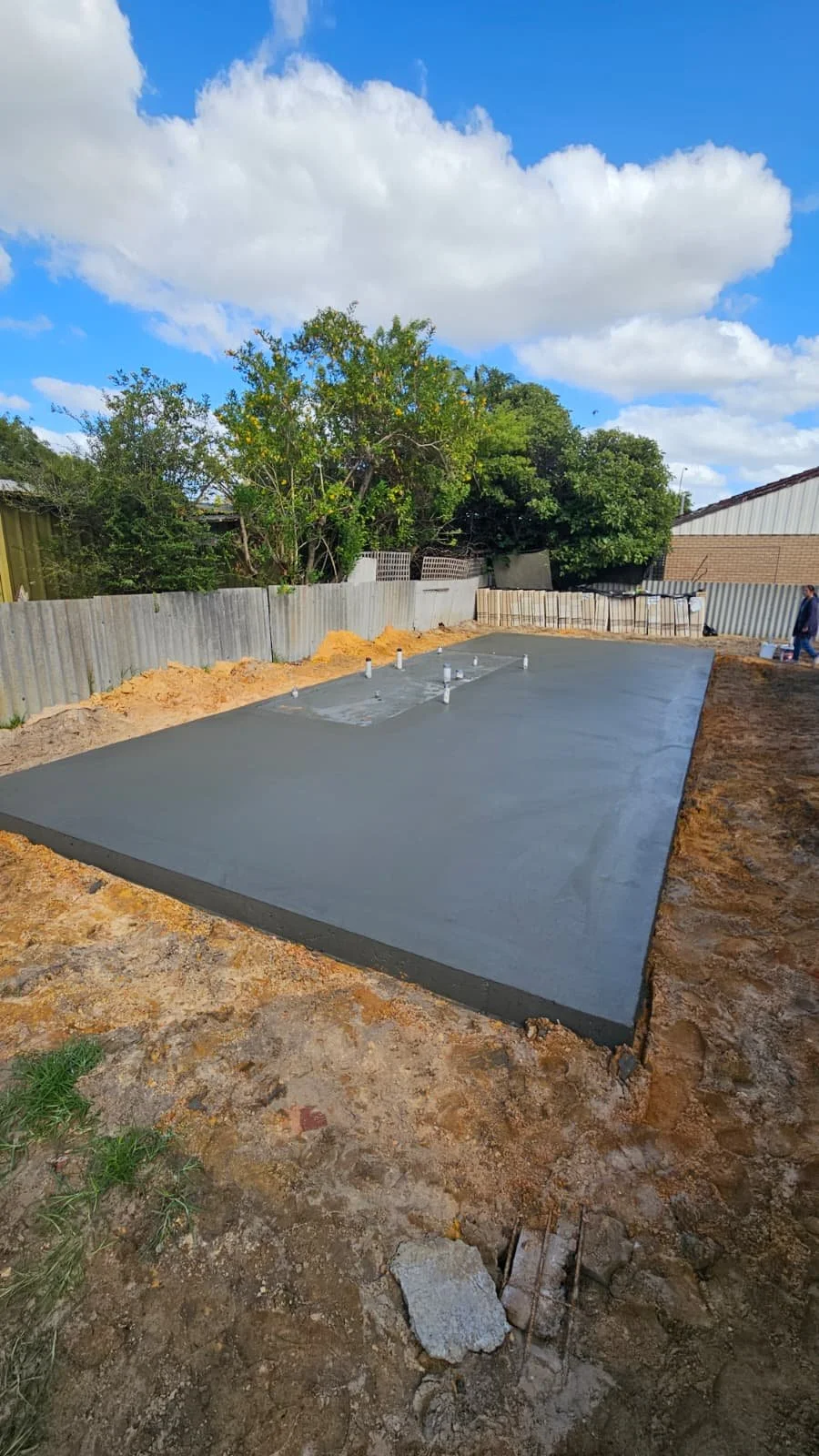Grey concrete granny flat slab 32MPa in Gosnells