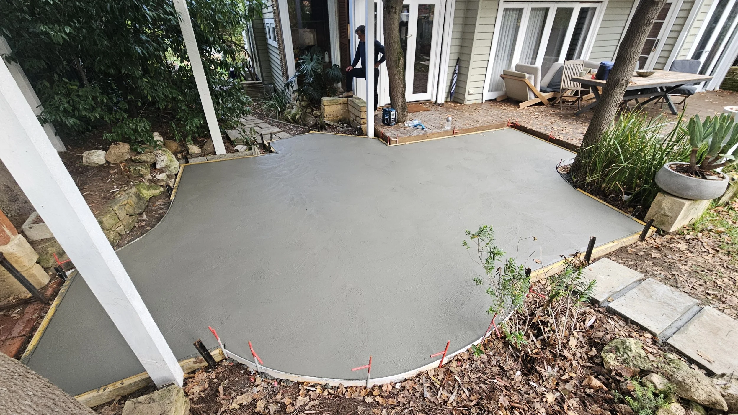 Grey concrete to alfresco and patio in Hilton near Fremantle