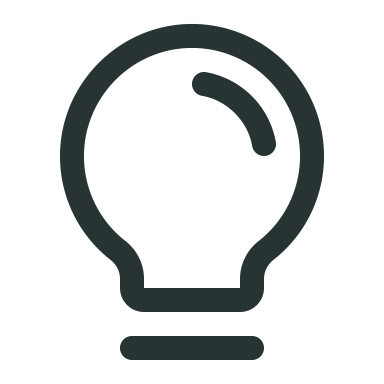 Icon of a light bulb.