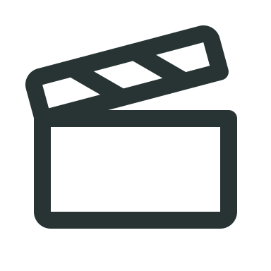 Icon of a film clapperboard