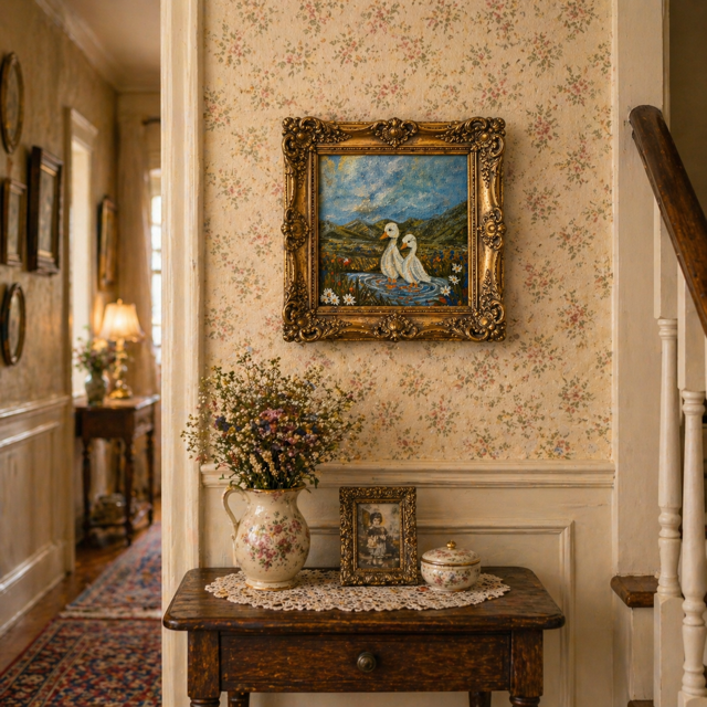 A Meadow for Two 8 in. x 8 in. on Canvas