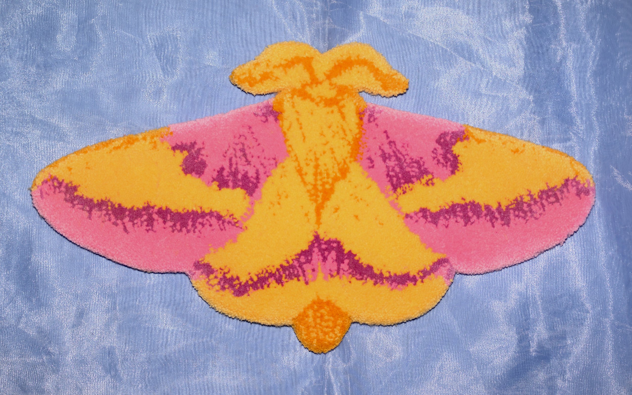Rosy Maple Moth - Mini Rug