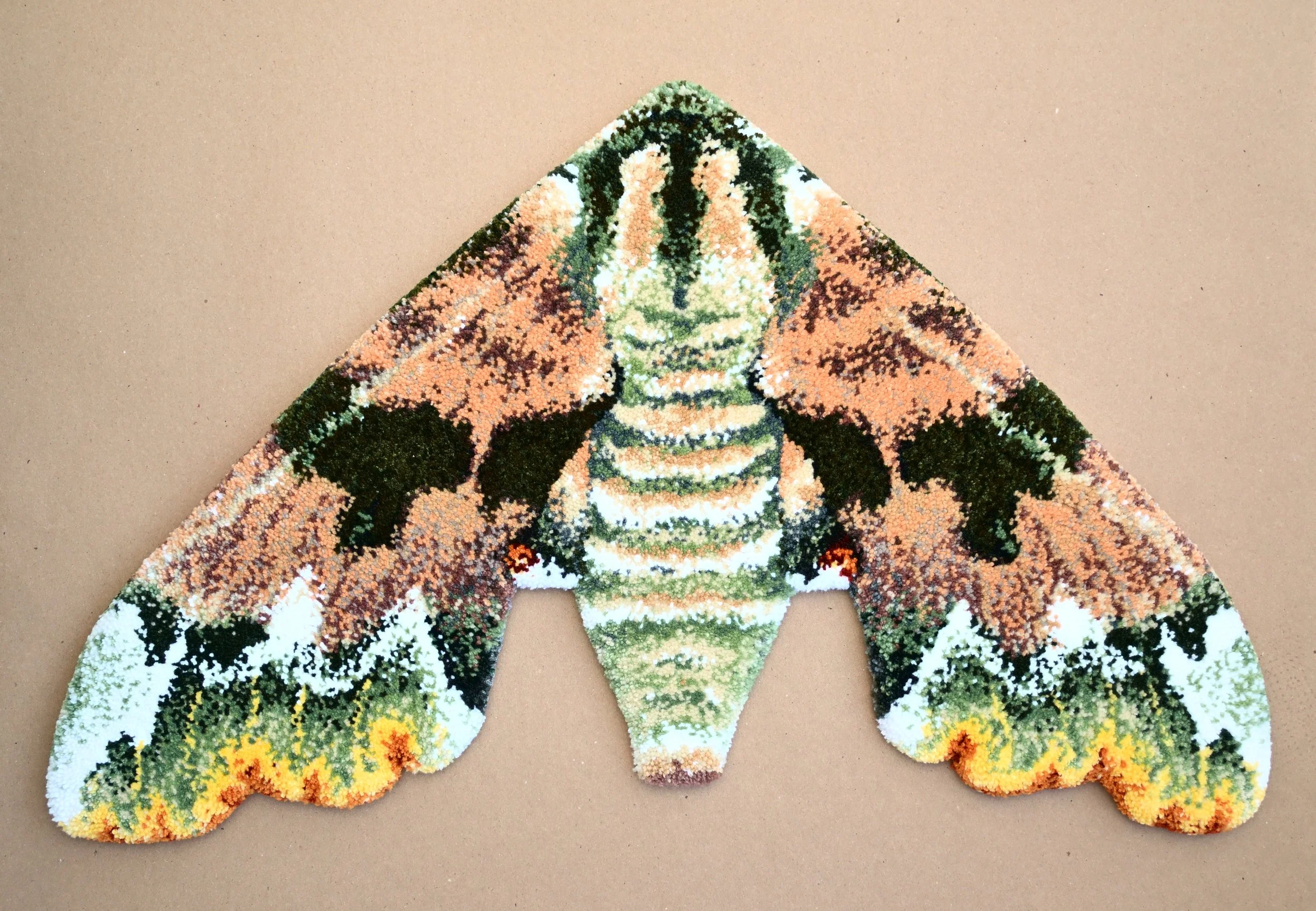 Lime Hawkmoth - Small Rug