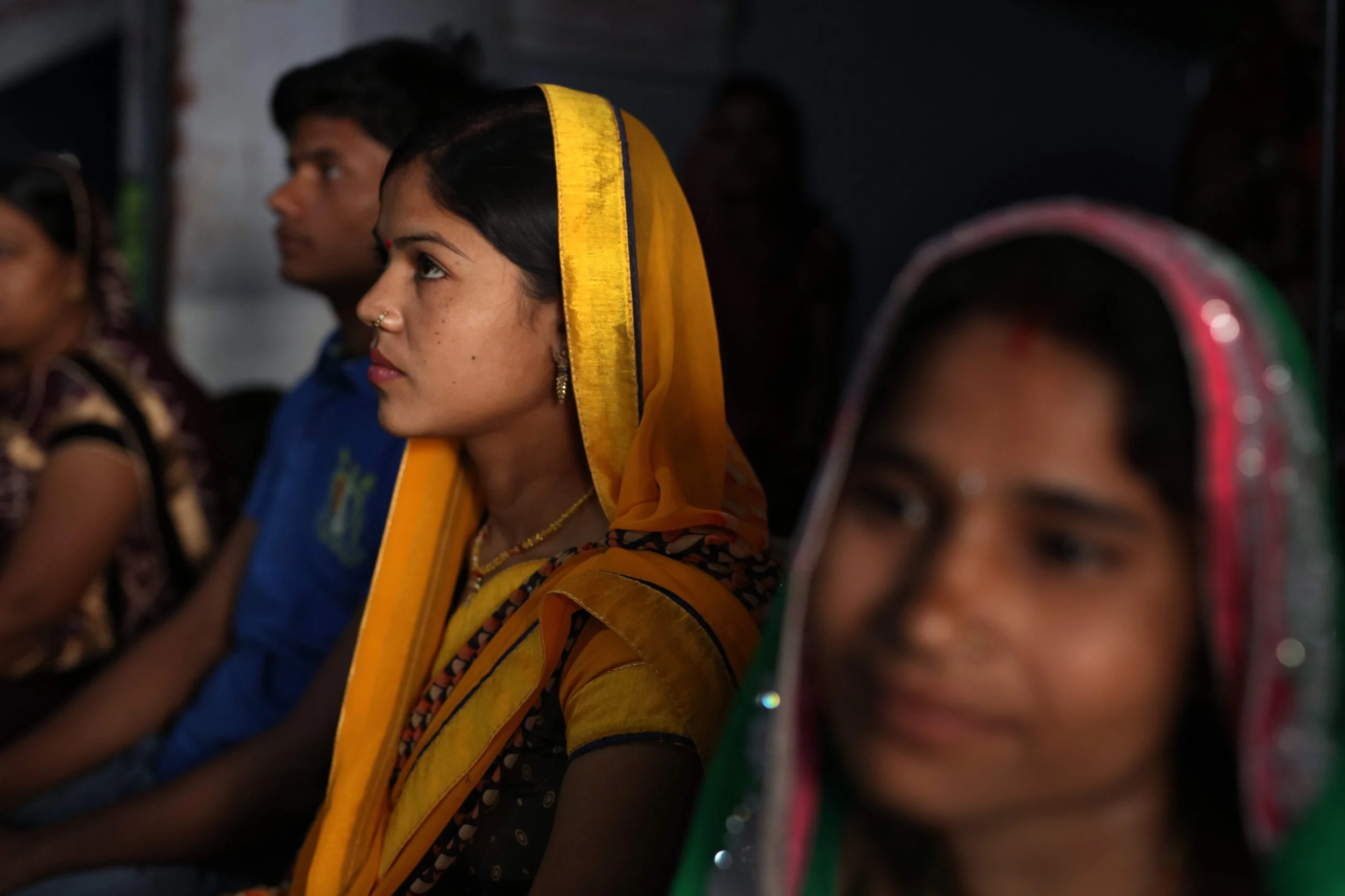 Women await their turn for counseling on contraceptive options at a private DIMPA OB-GYN clinic in Muzzafarpur, Bihar. Getty Images.