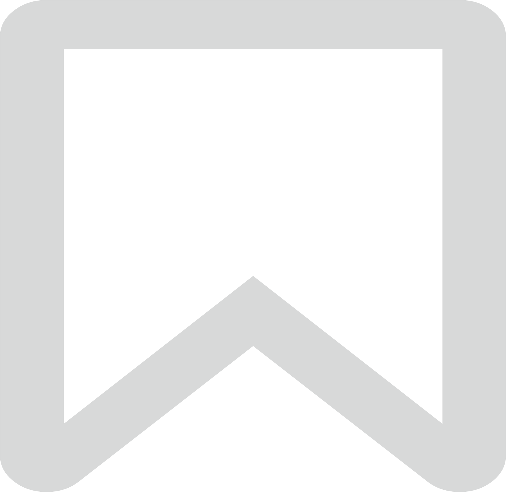 Icon of a folded ribbon or flag with a black background and a white downward-pointing chevron at the bottom.
