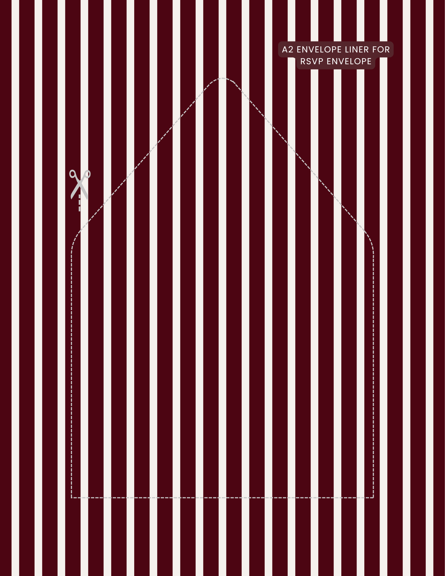RSVP Liner A2 Envelope_RSVP.png Vintage Burgundy Old Money envelope liner with burgundy and ivory stripes