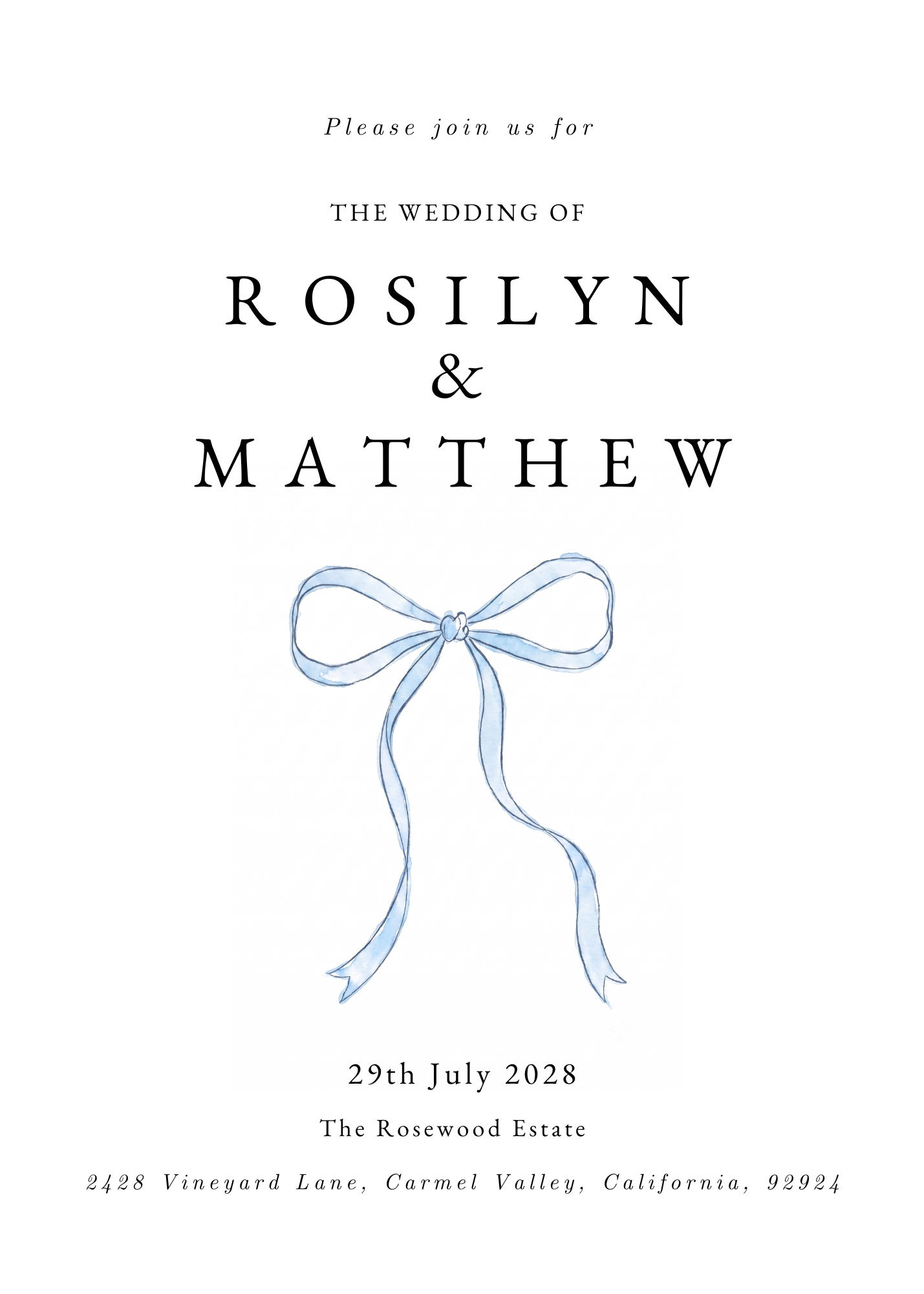 The Blue Bow Wedding Invitation Template (3).png