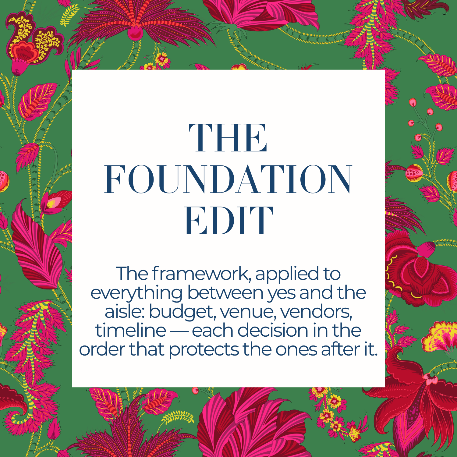The Foundation Edit