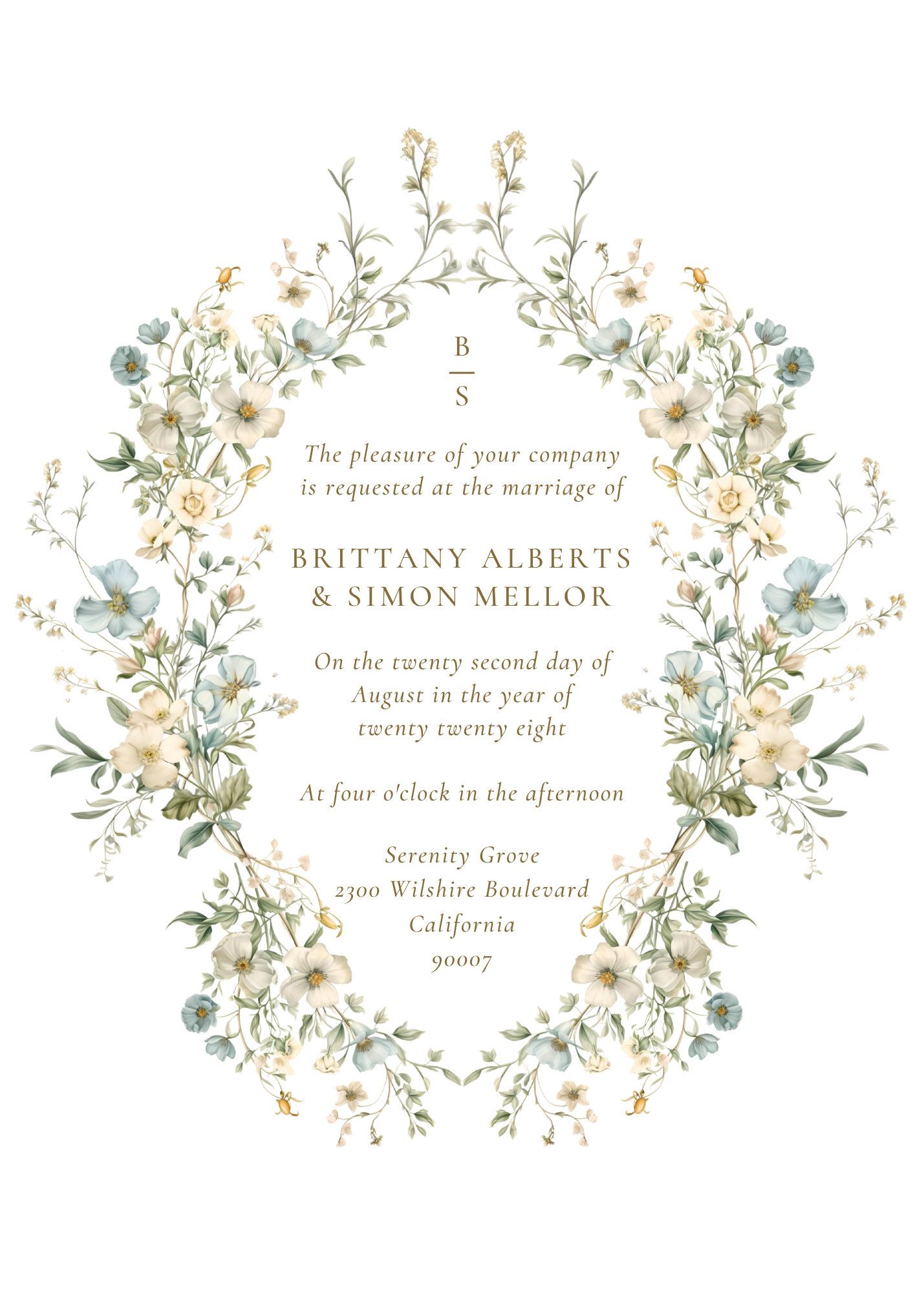Ivory Meadow Wedding Invitation Set