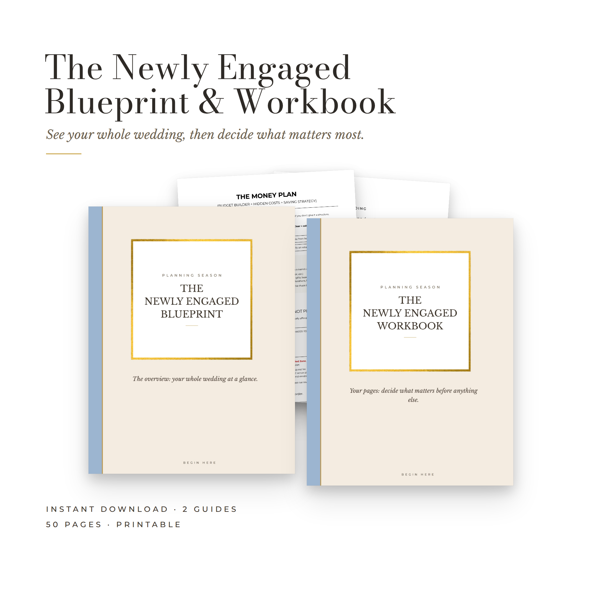 The Newly Engaged Blueprint & Workbook Set