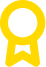 Gold medal with a ribbon