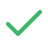 A check mark icon.