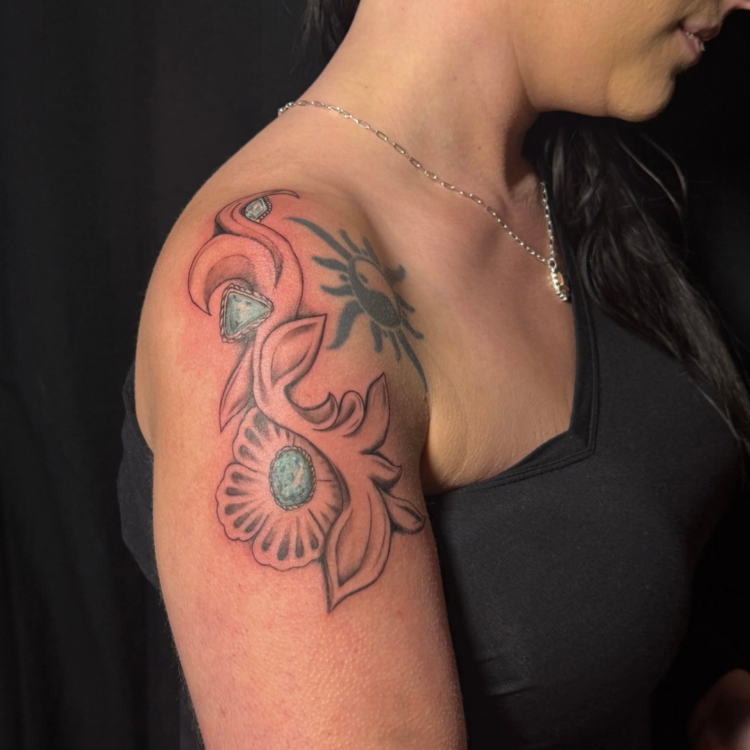 Turquoise Shoulder Tattoo.png