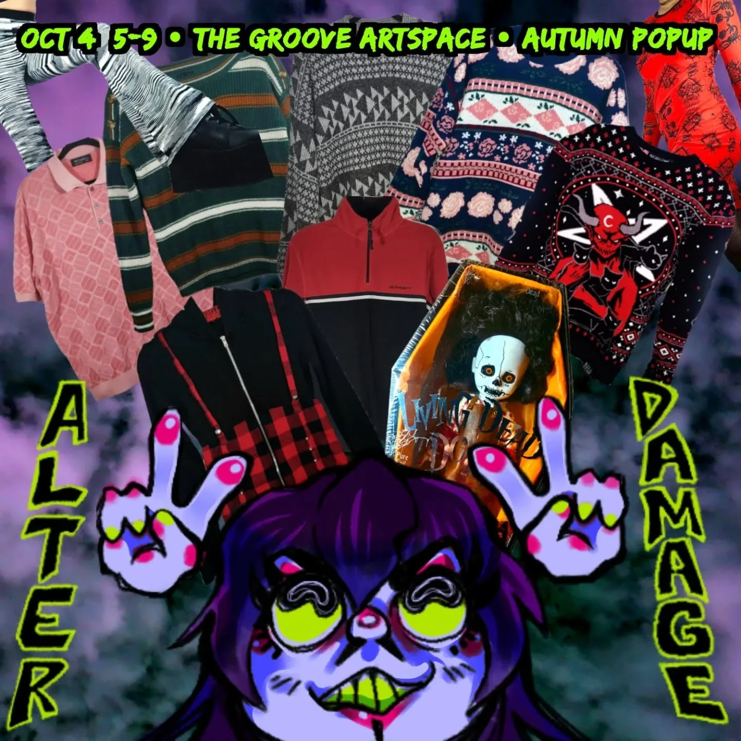 ABQ!!! I'm back with an Autumn edition popup at @thegrooveartspace next Friday Oct 4 from 5 - 9
This one's a benefit for the SWLC + opening day of the NAKED art show! It'll be an exciting evening in downtown ABQ, meet me there!

#albuquerqueartist #a