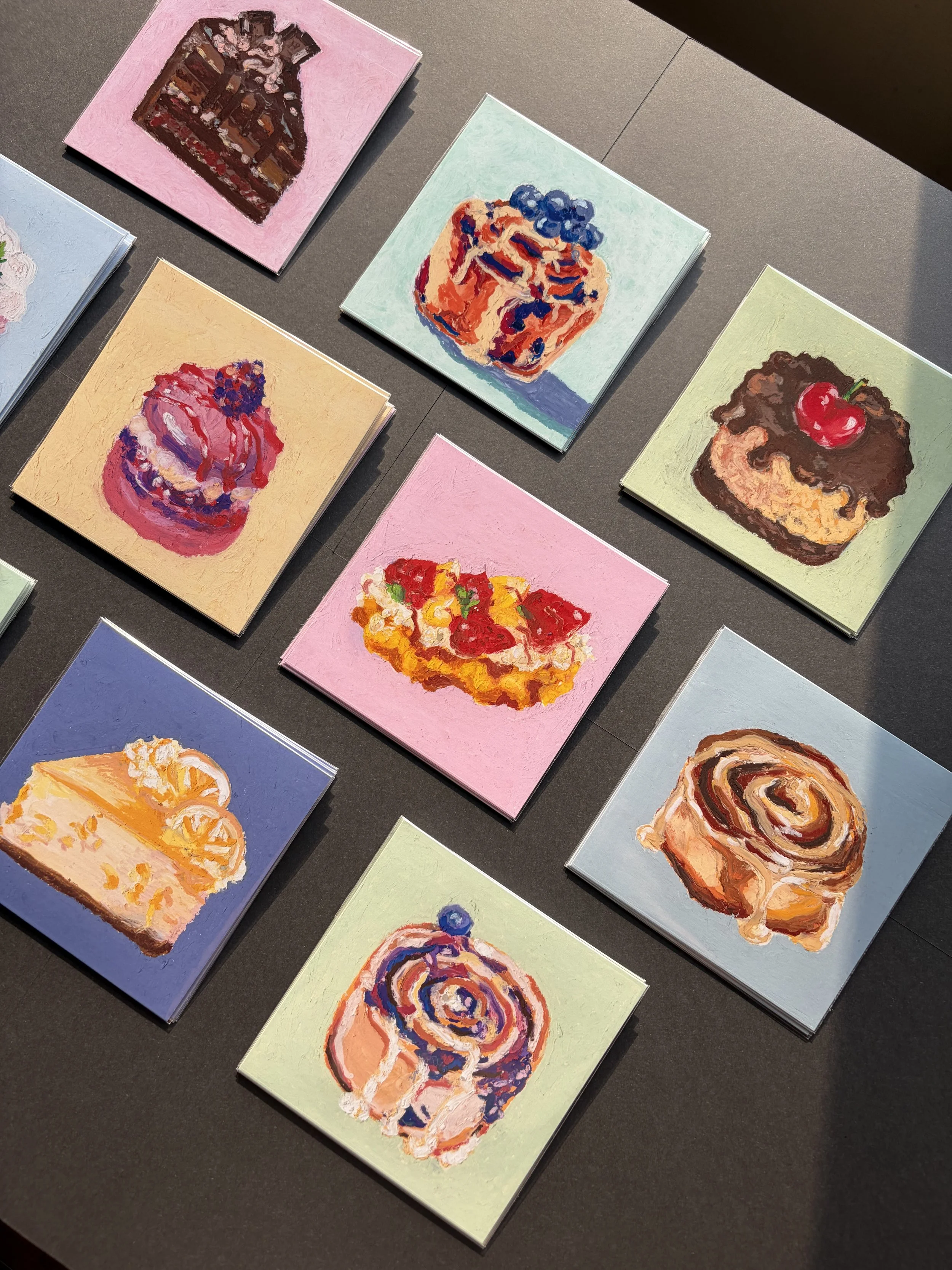 Baked Goods Series — Complete Set | 10 Art Prints / Postcards