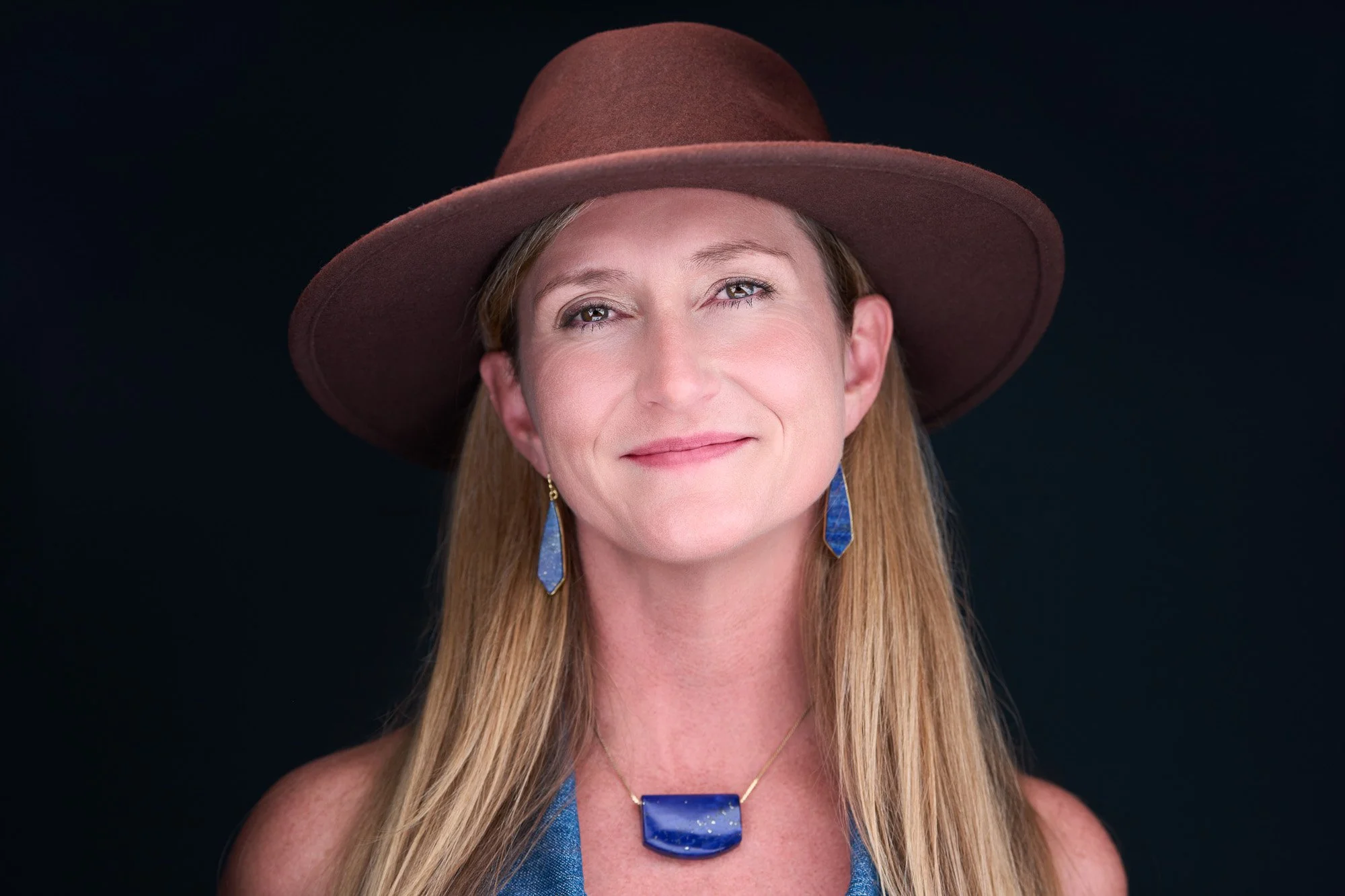 Smiling woman's portrait.