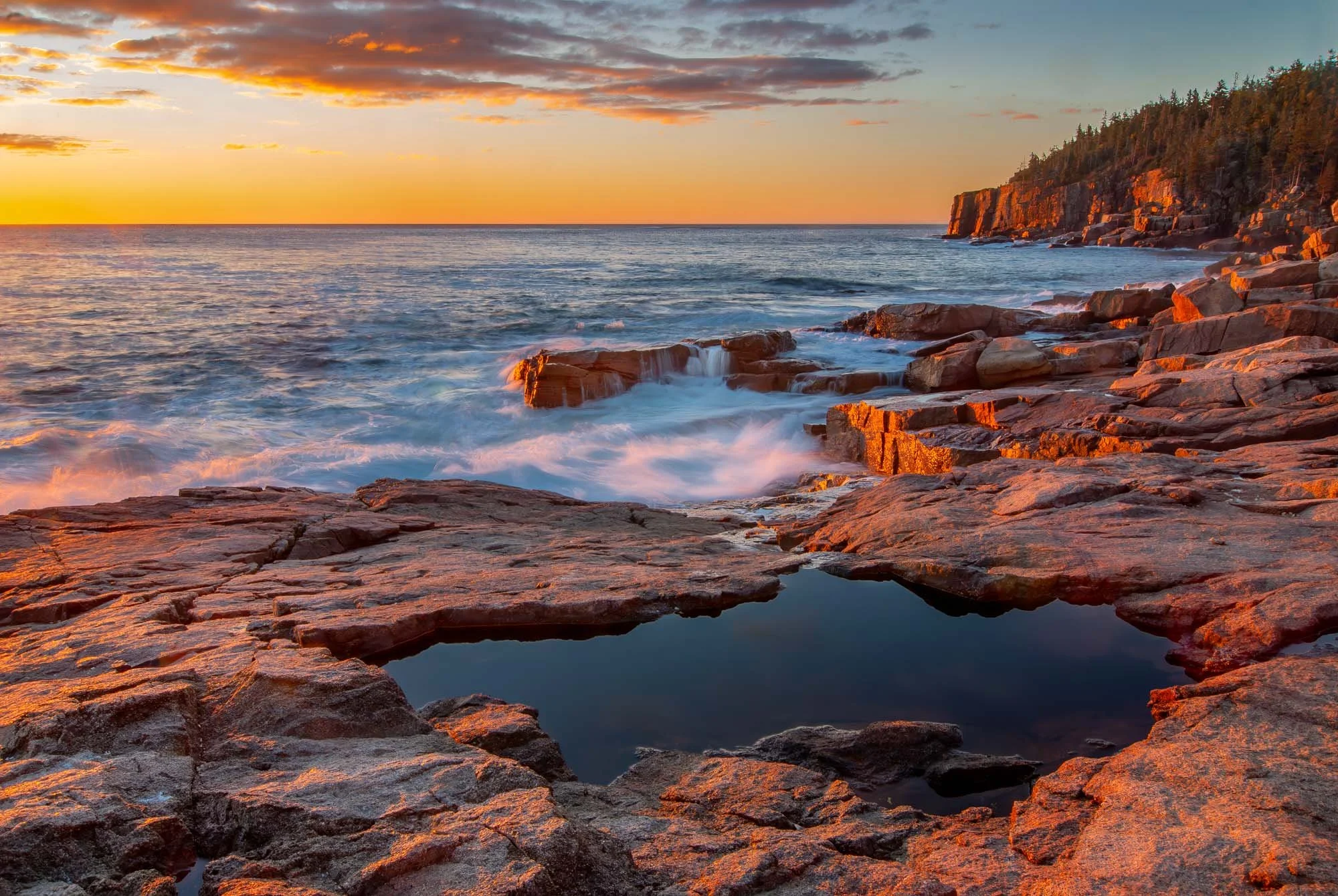 Sunrise in Acadia National Park, Maine