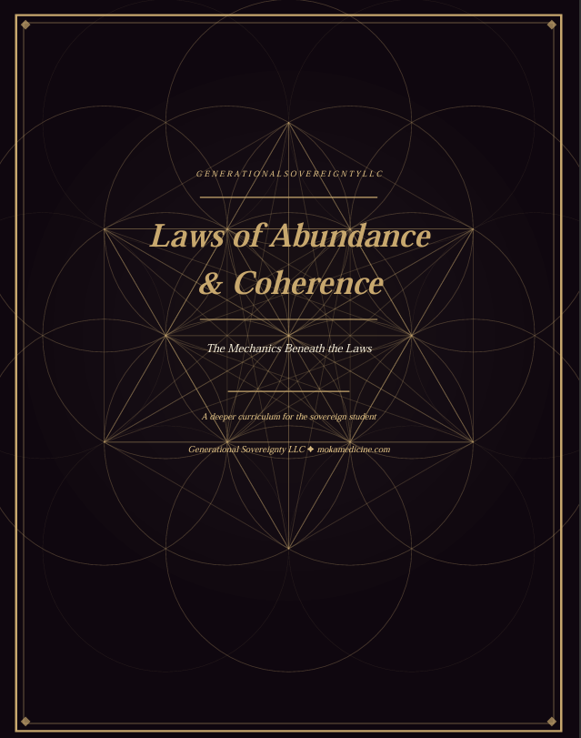 Laws of Abundance & Coherence — The Mechanics Beneath the Laws