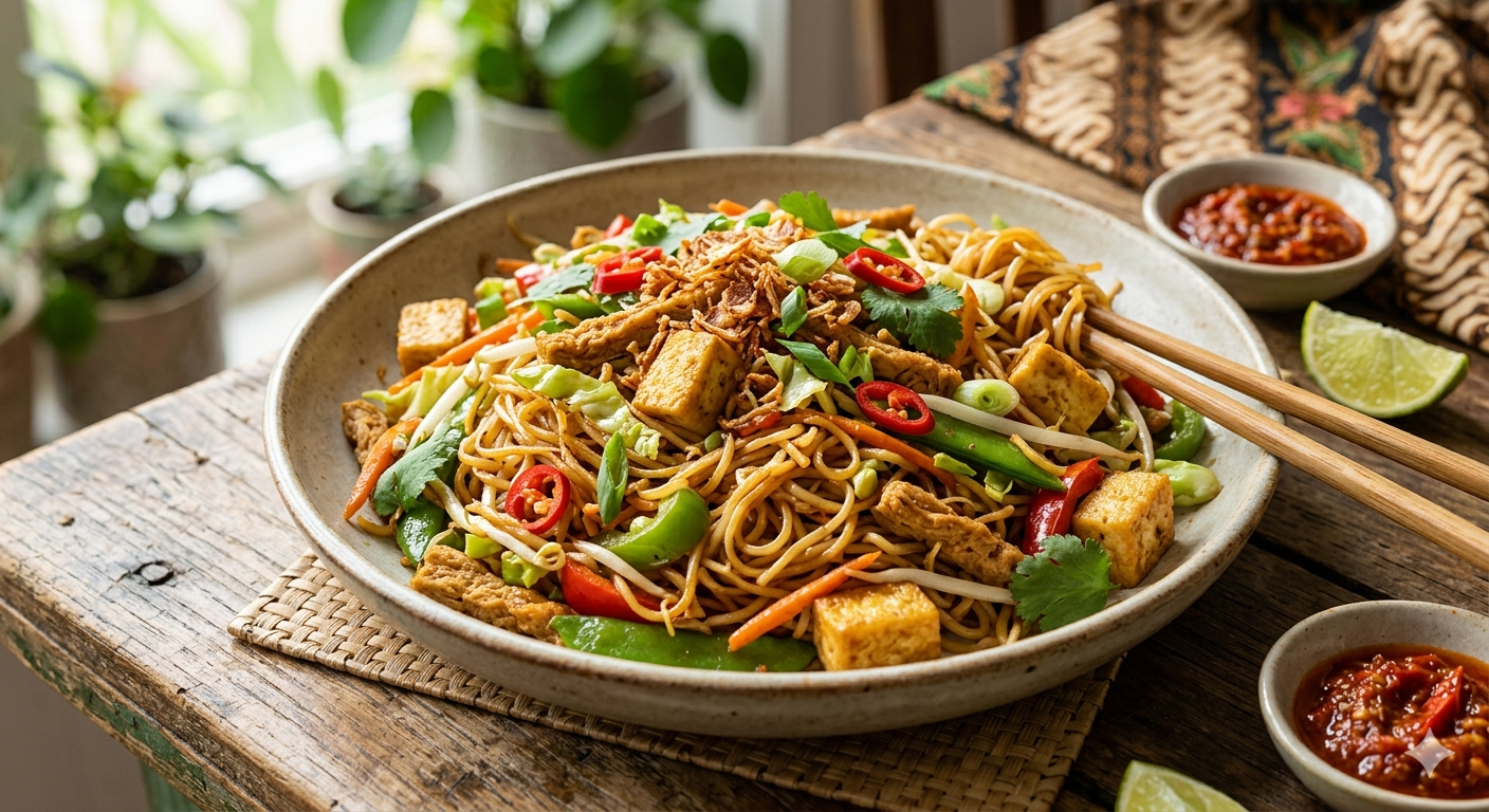 Mie Beras Goreng (Rice Noodles Gluten-Free)