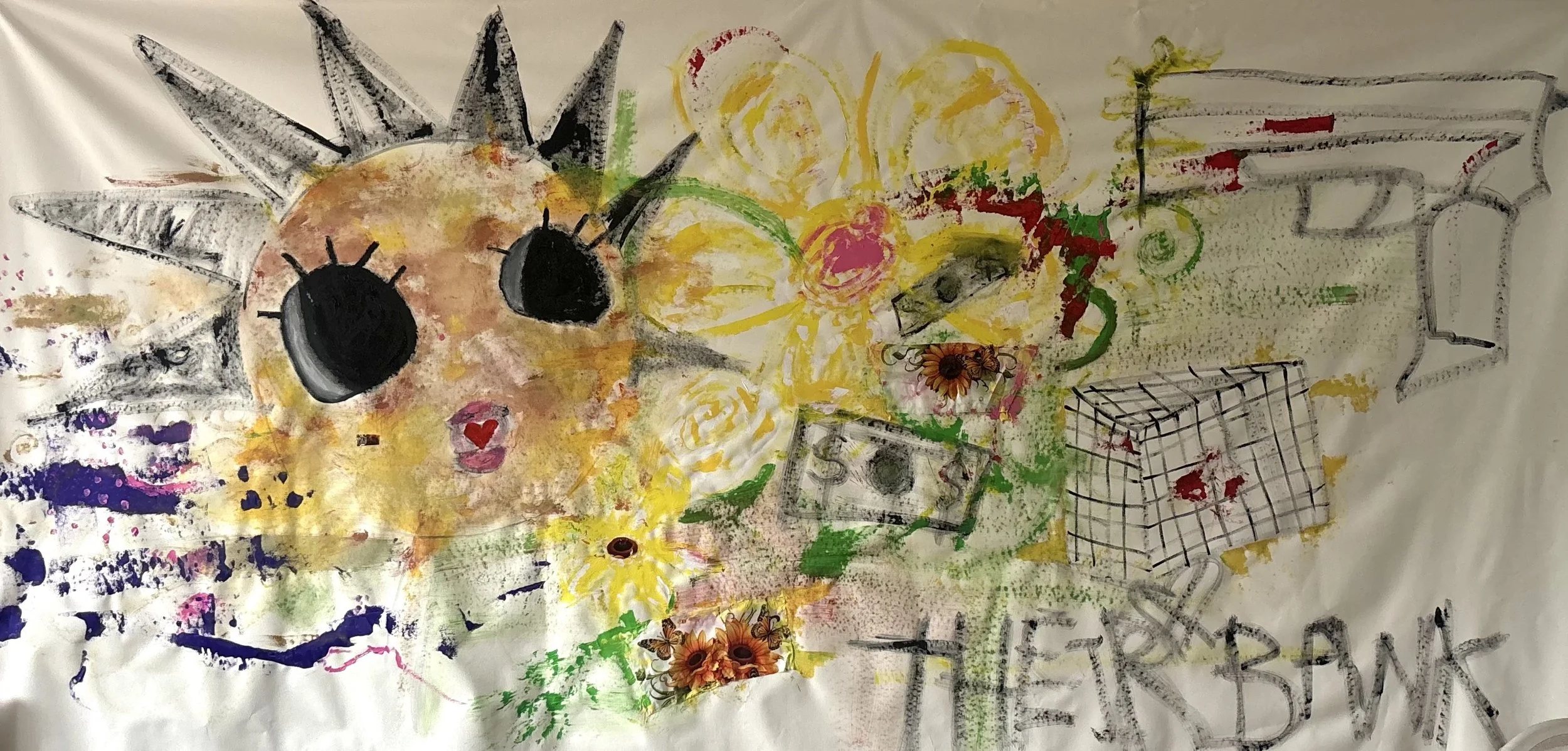 A kiss, 120x56 in., acrylic on canvas
$2,500,000