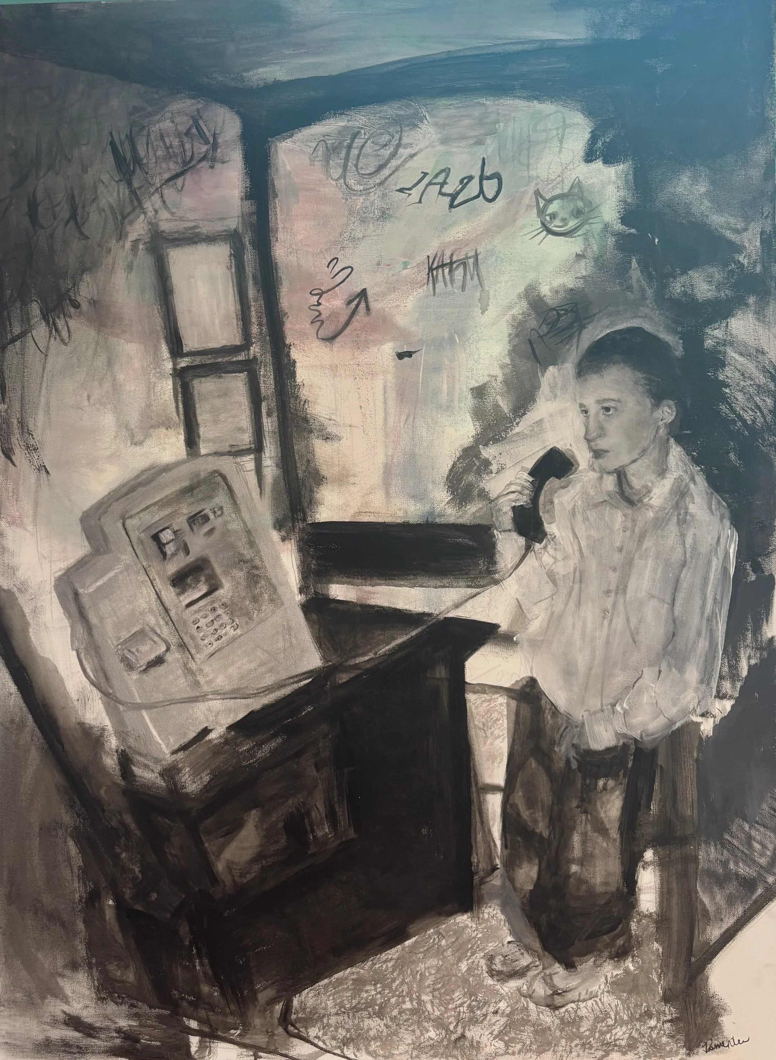 Voicemail Box, 29.5x40 in., acrylic on canvas
$1,500,000