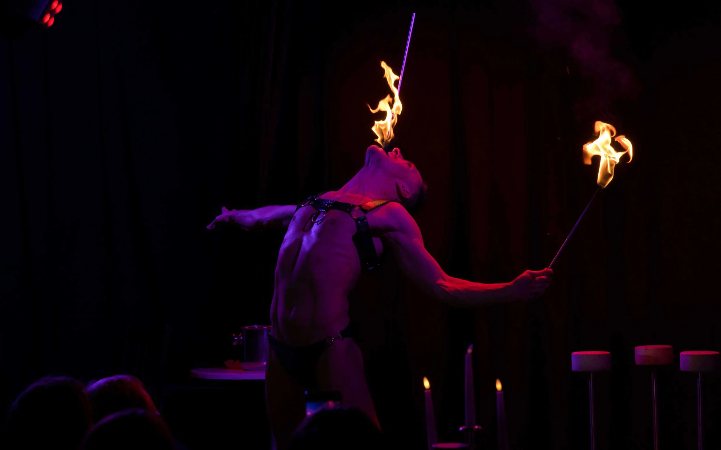 Feuerspucker Show Act Cabaret Foodstories Dinner Show St. Gallen