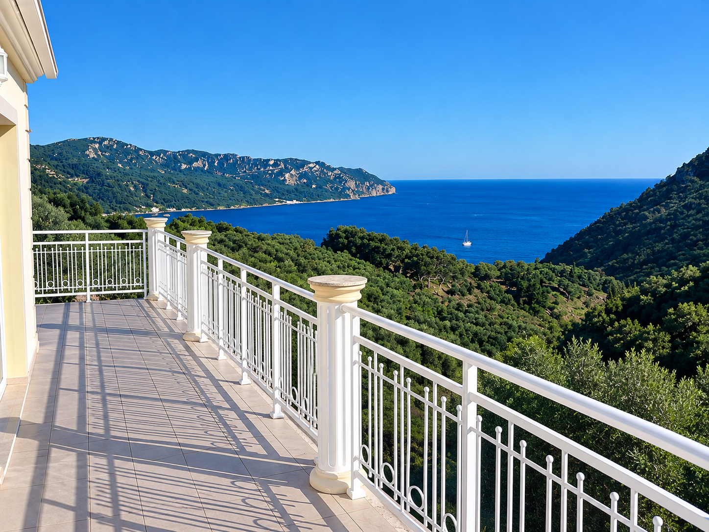 Sea view detached house in Afionas