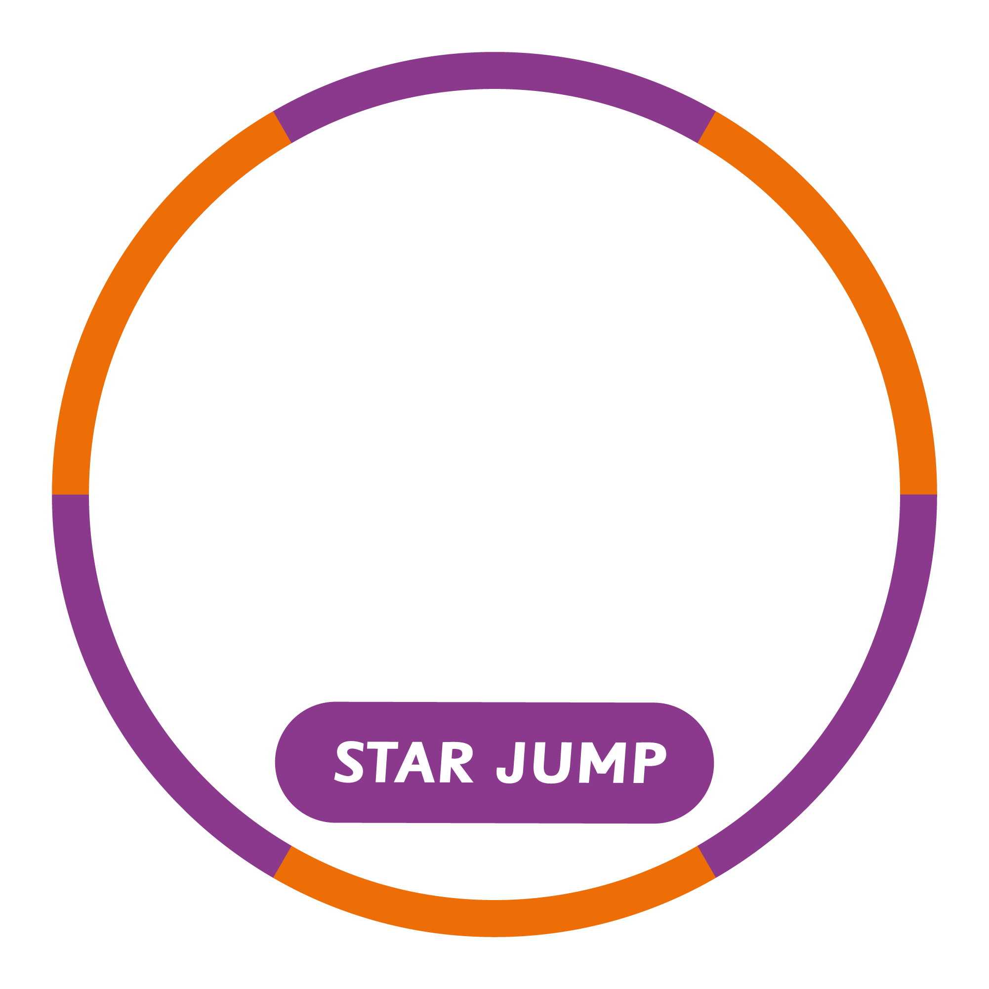 Star Jump Outline Active Spot