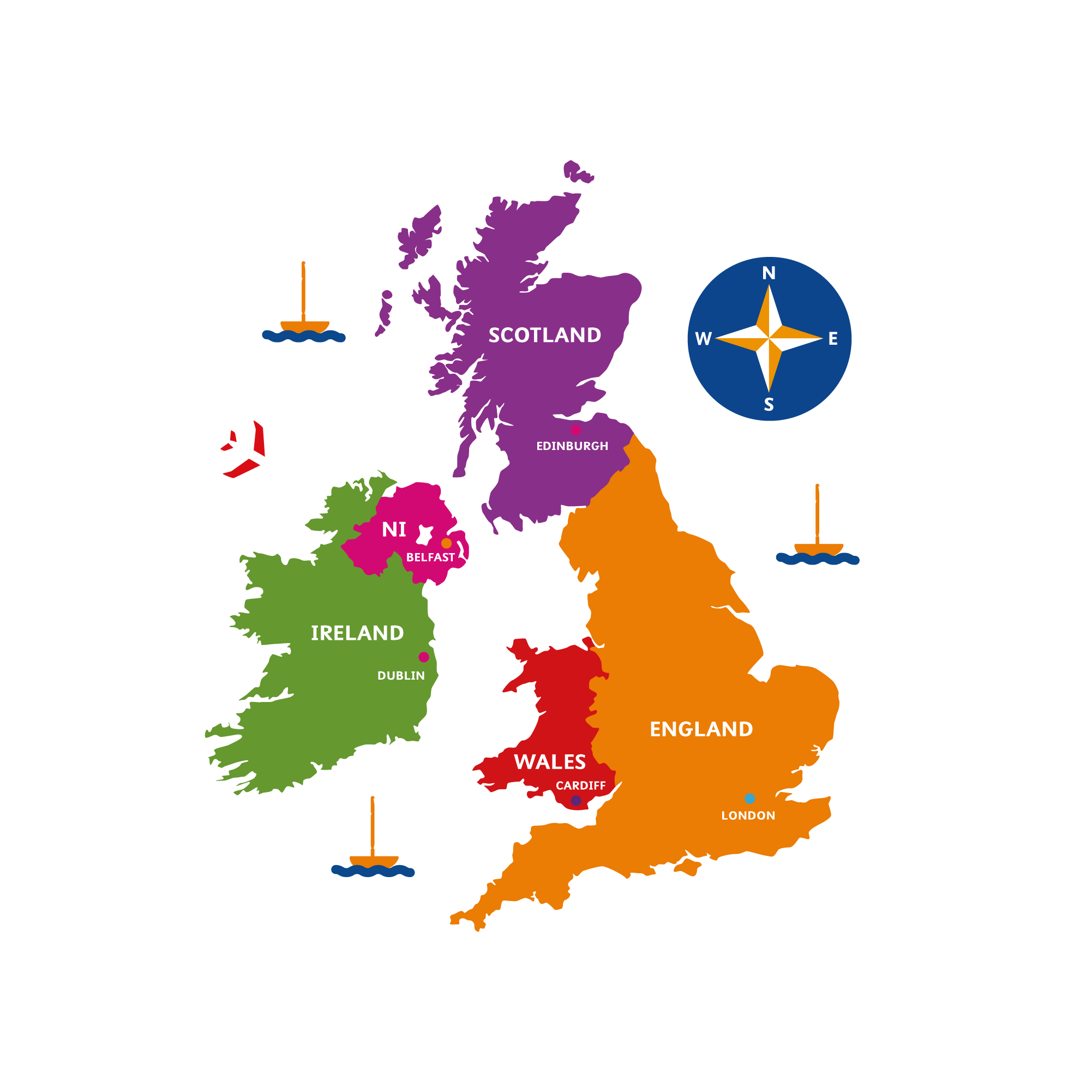 Large UK Map