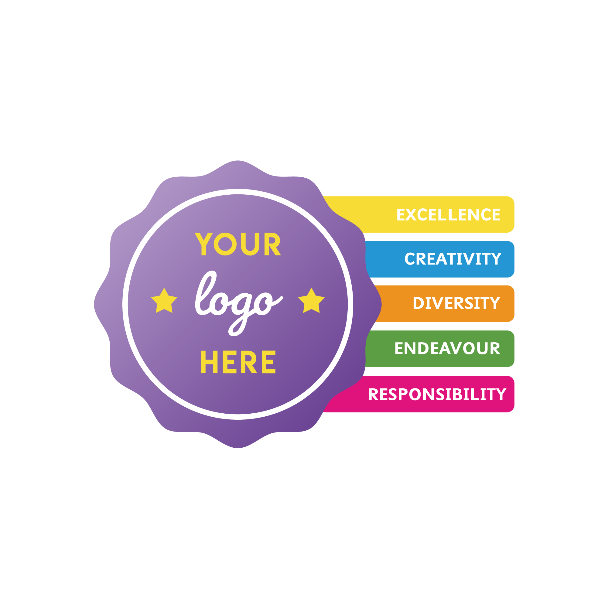 School Values with Logo