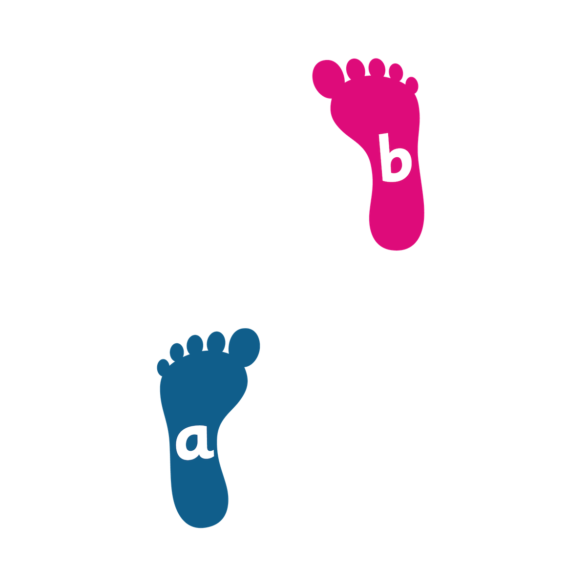 Alphabet Footprints