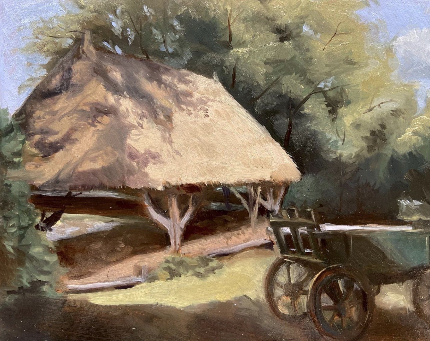 “Orvelte”, oil on panel, 2023